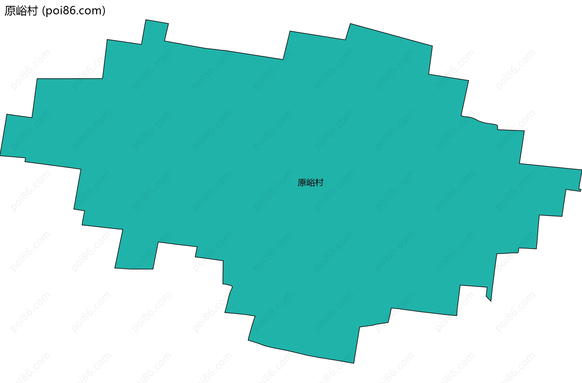 原峪村边界地图