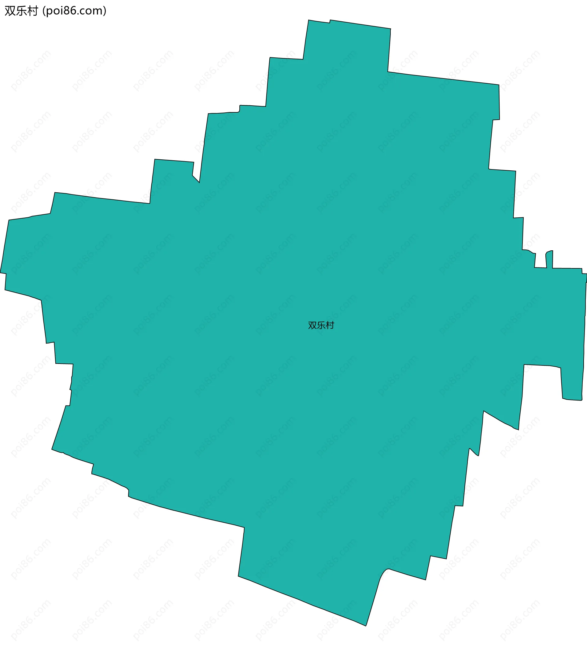双乐村边界地图