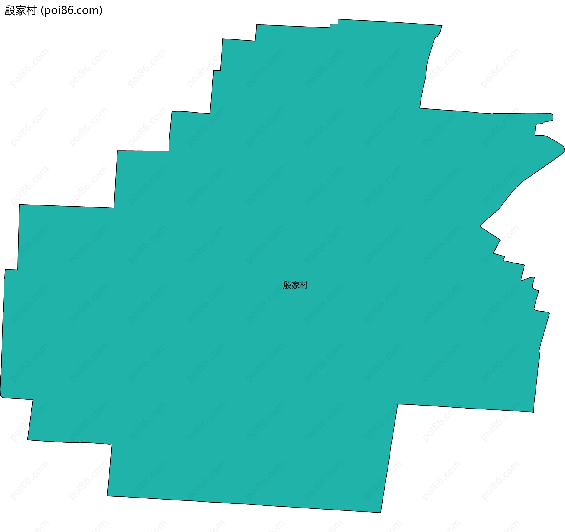 殷家村边界地图