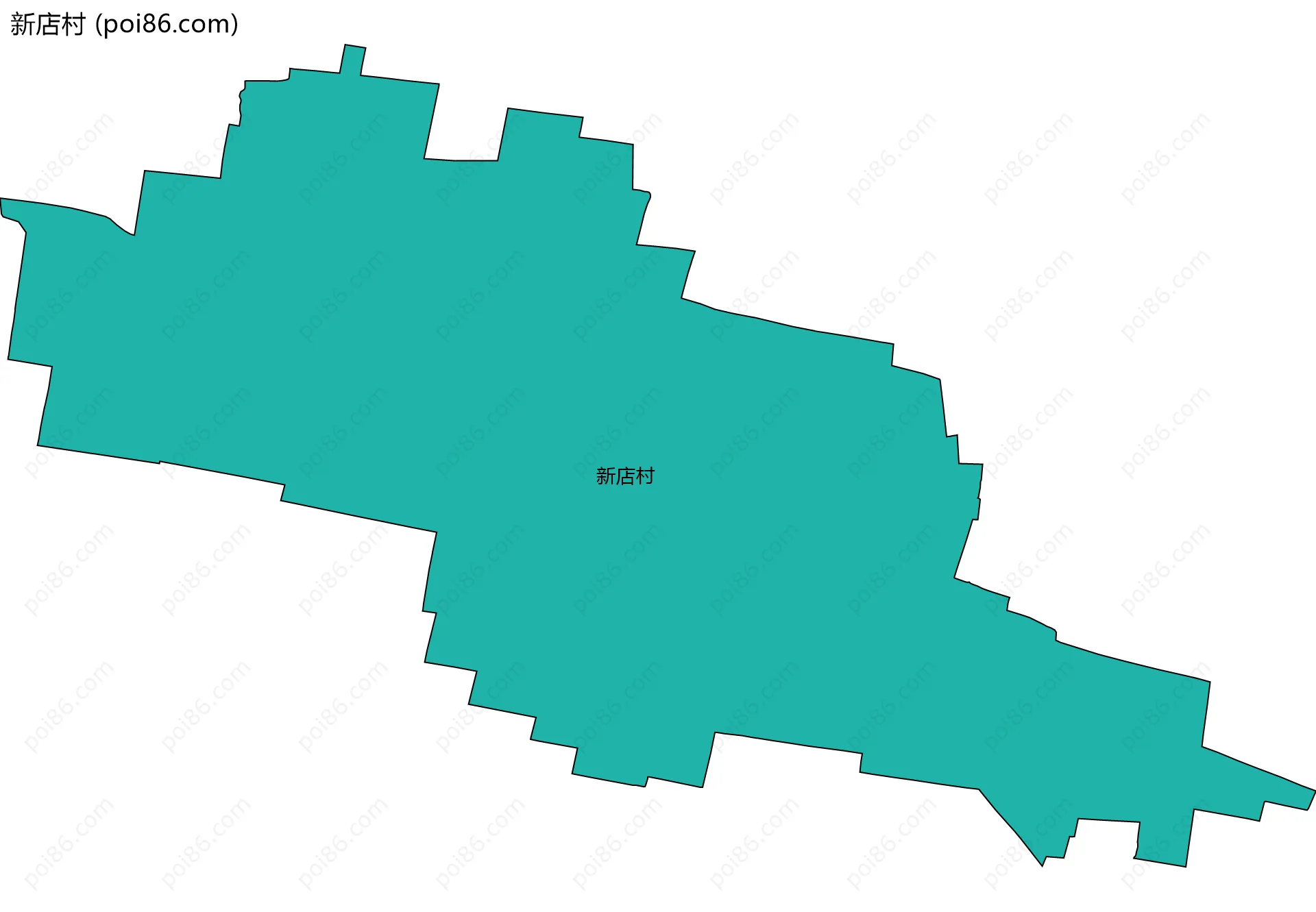 新店村边界地图
