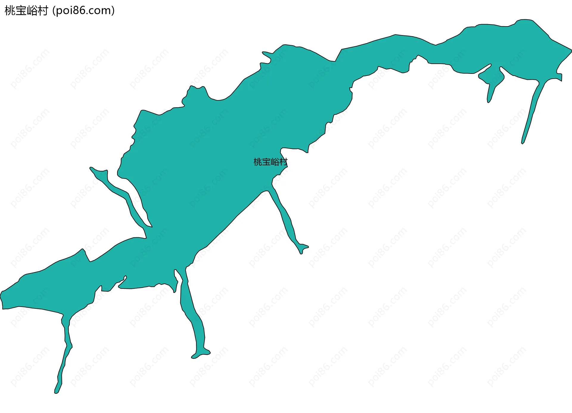 桃宝峪村边界地图