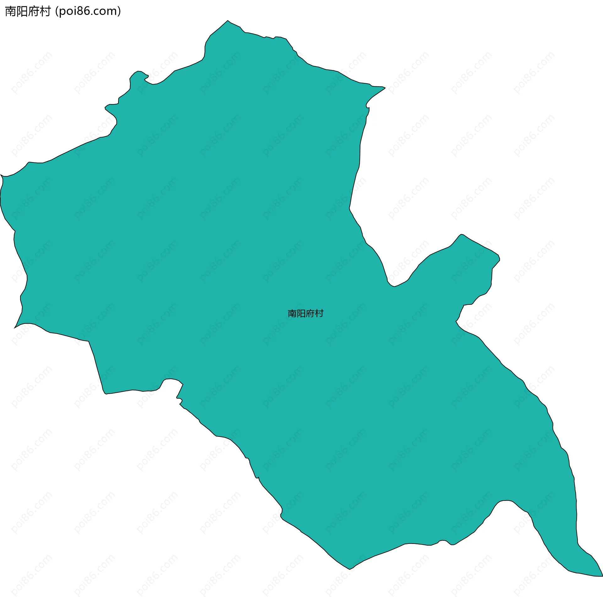 南阳府村边界地图