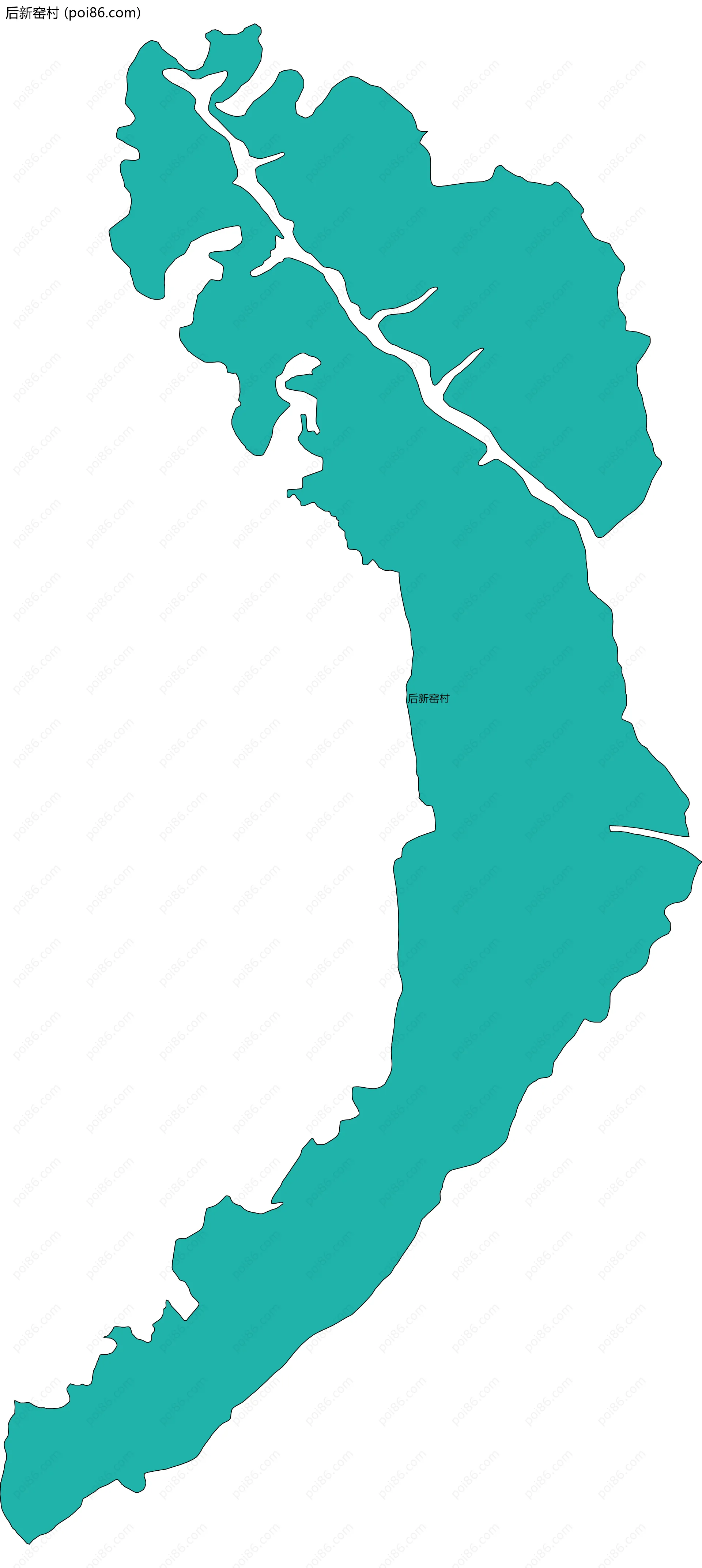 后新窑村边界地图