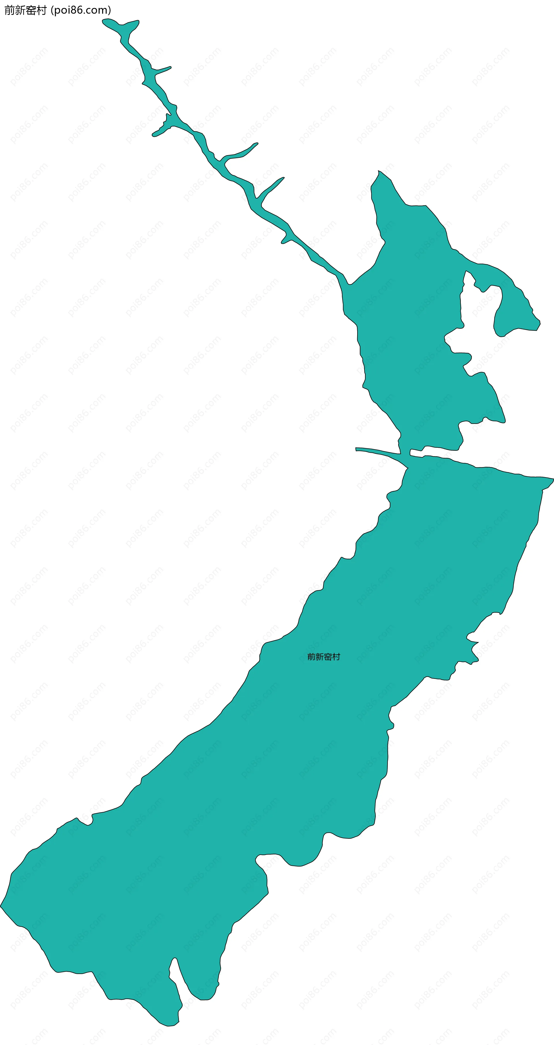 前新窑村边界地图