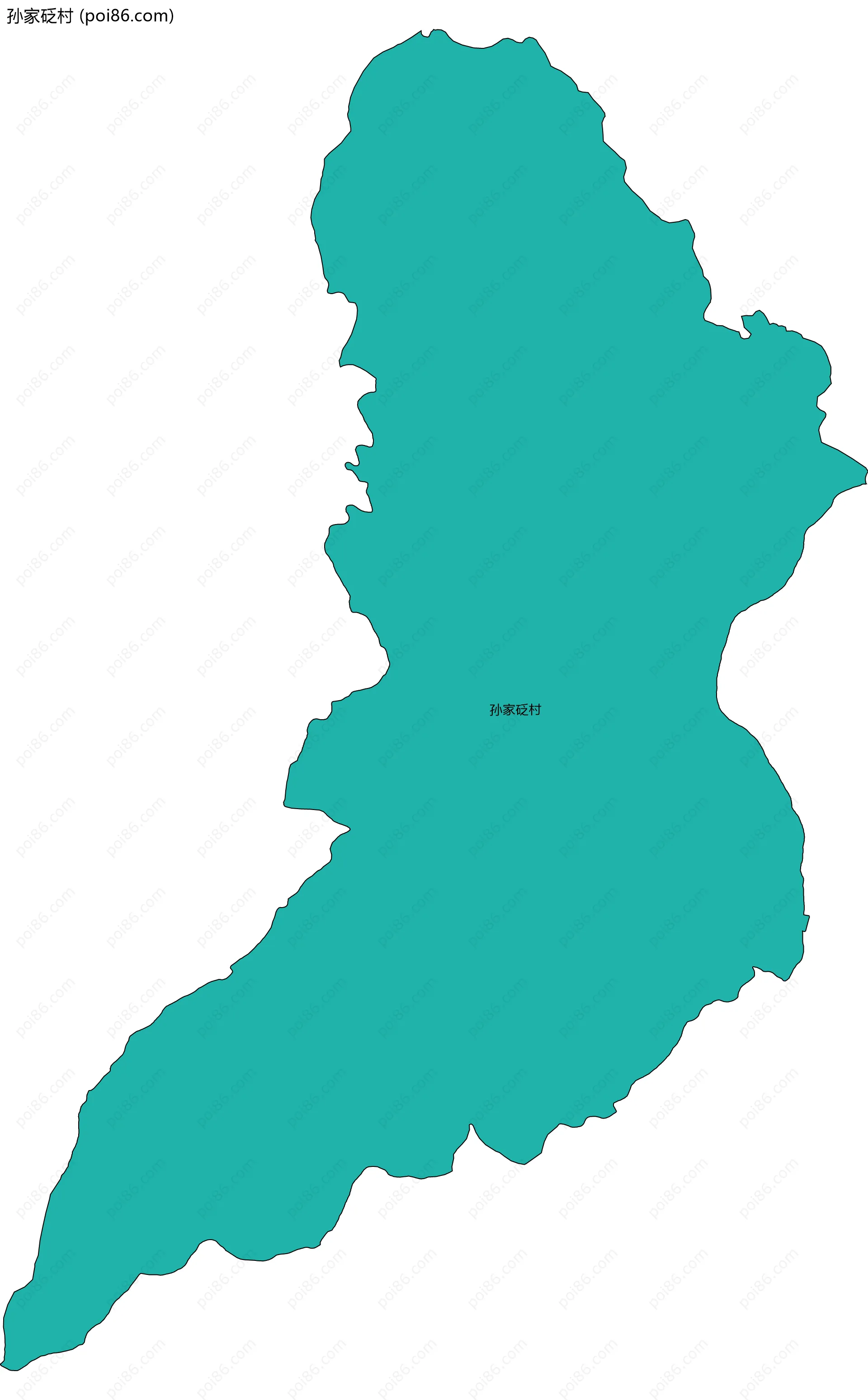 孙家砭村边界地图