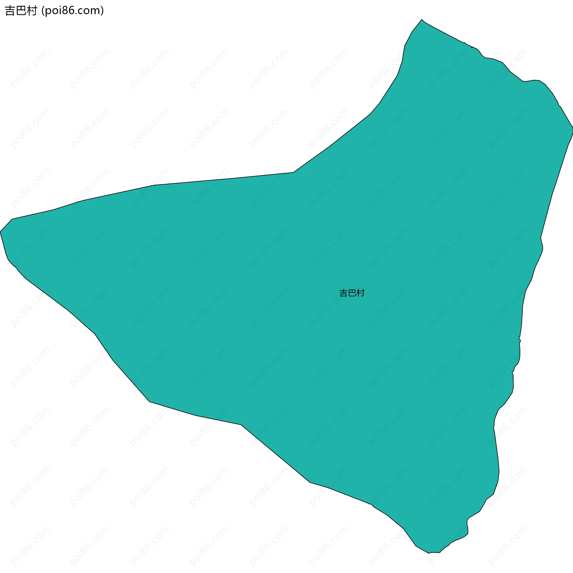 吉巴村边界地图