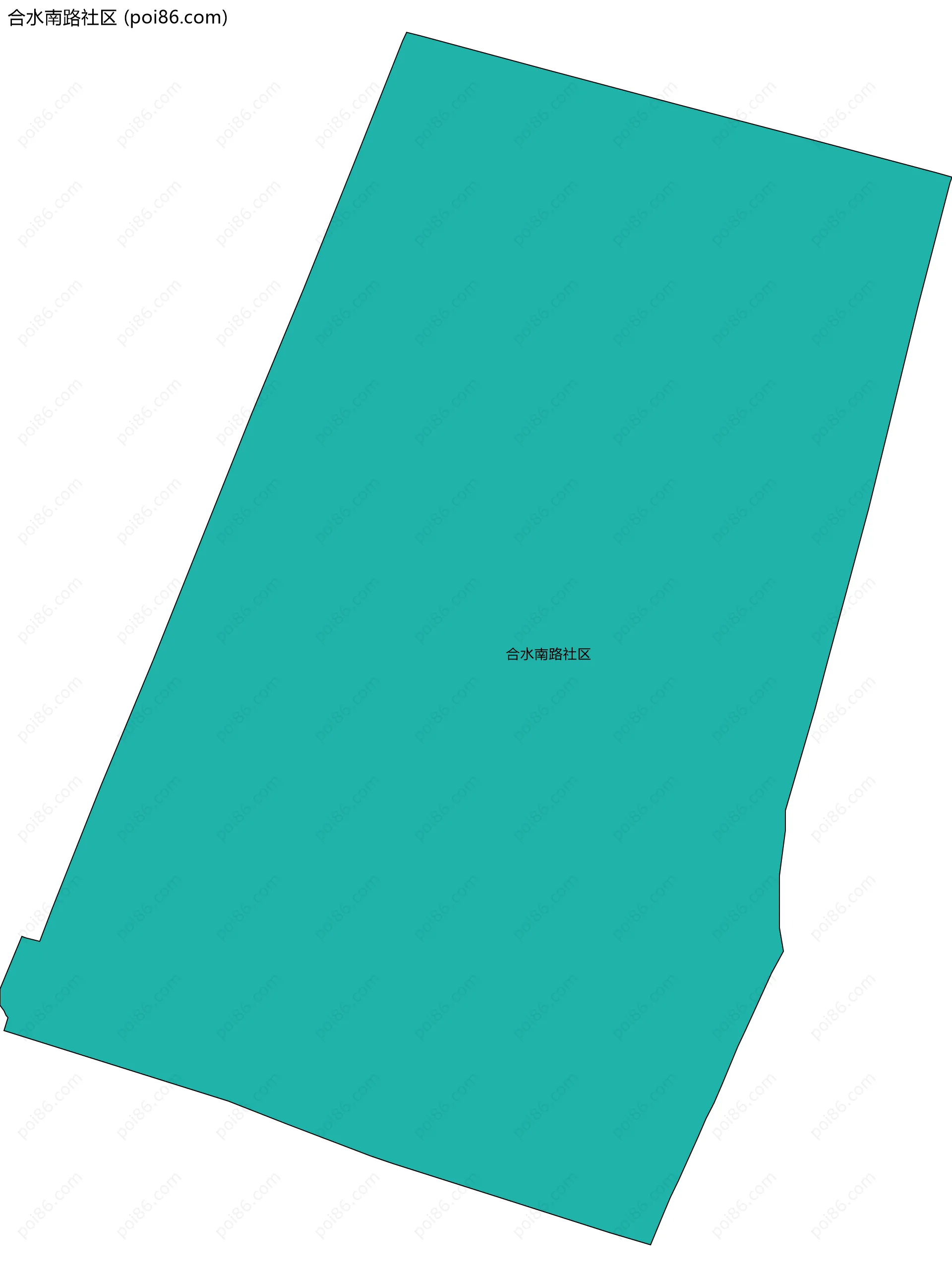 合水南路社区边界地图