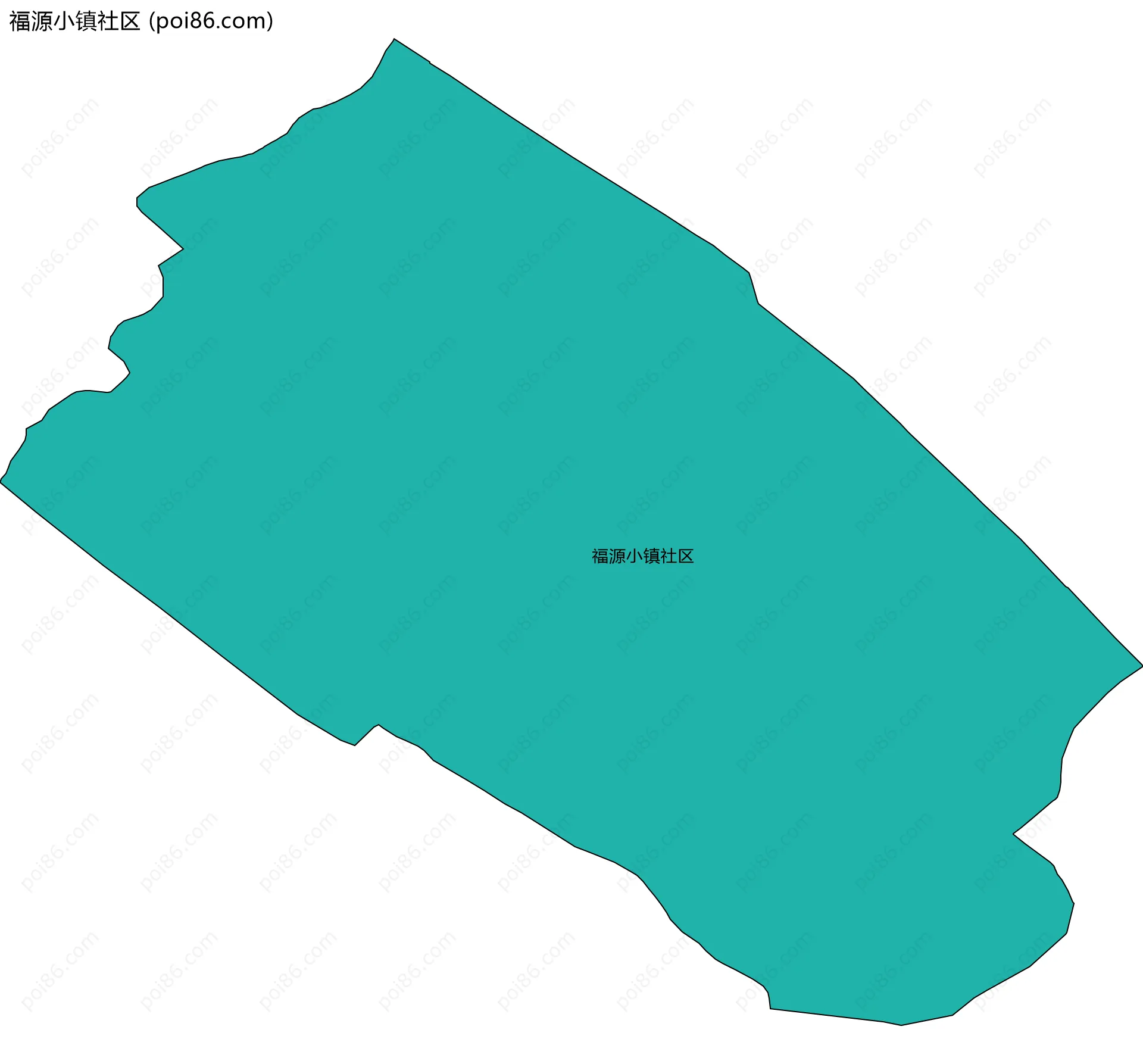 福源小镇社区边界地图