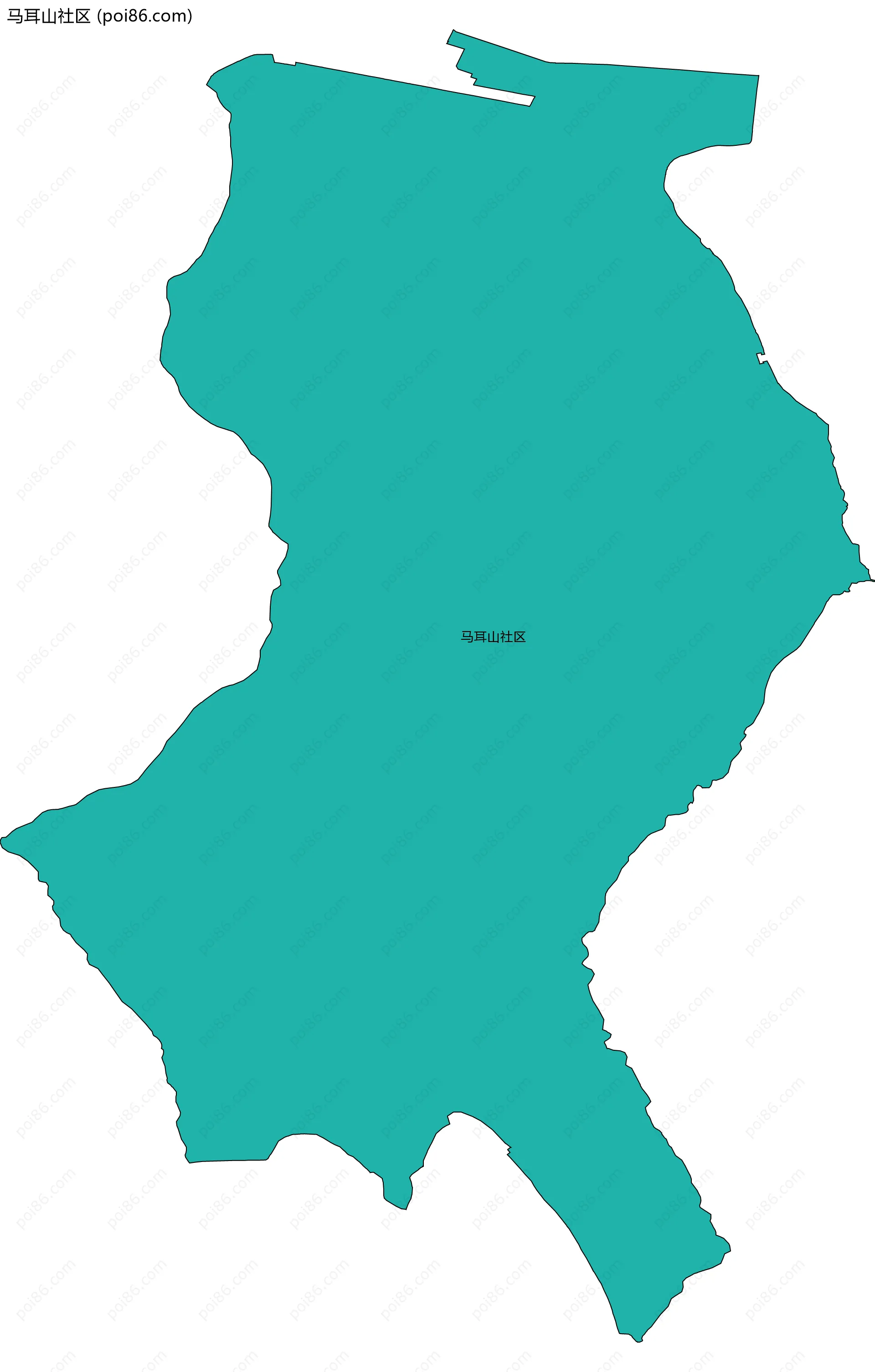 马耳山社区边界地图