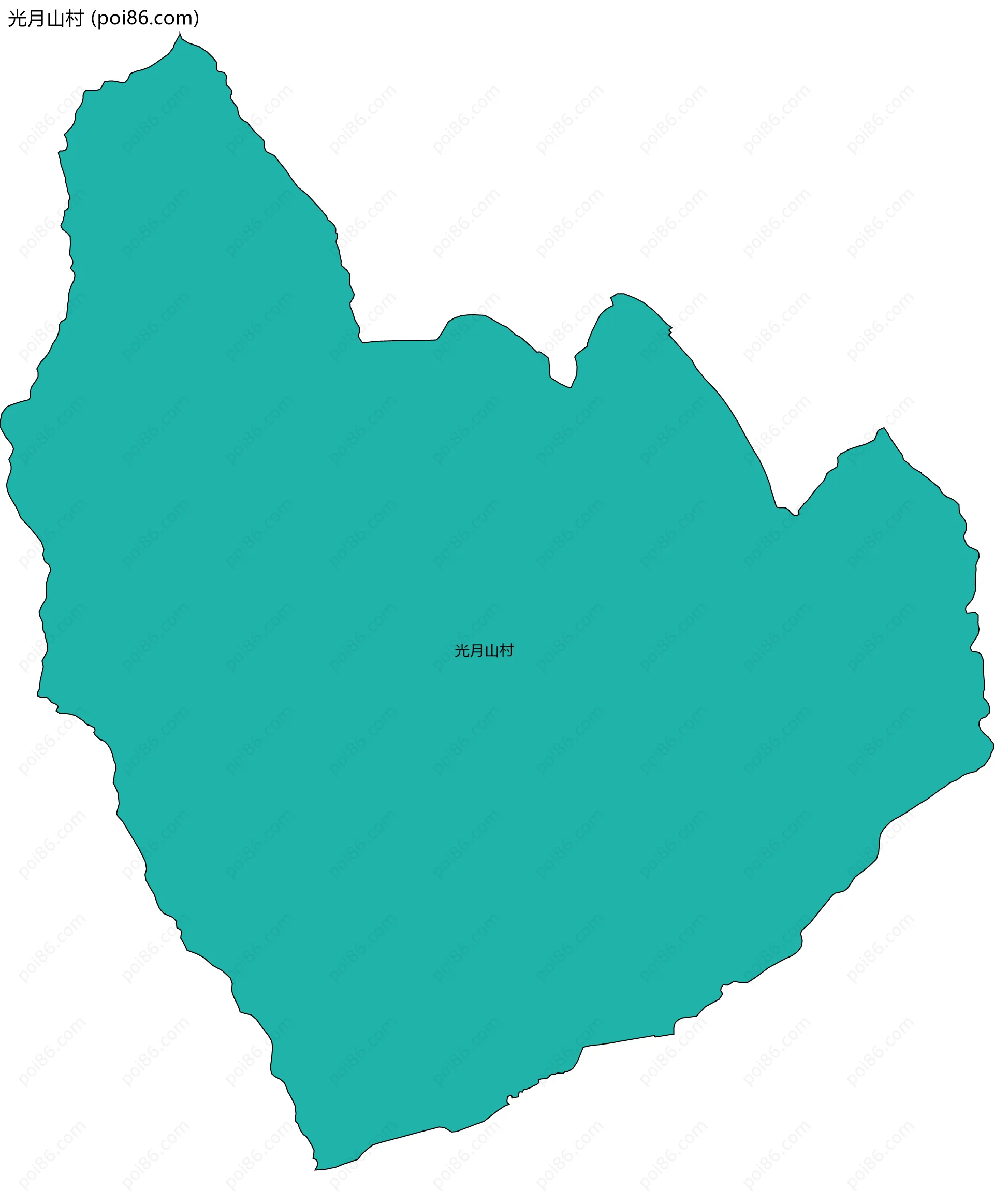 光月山村边界地图