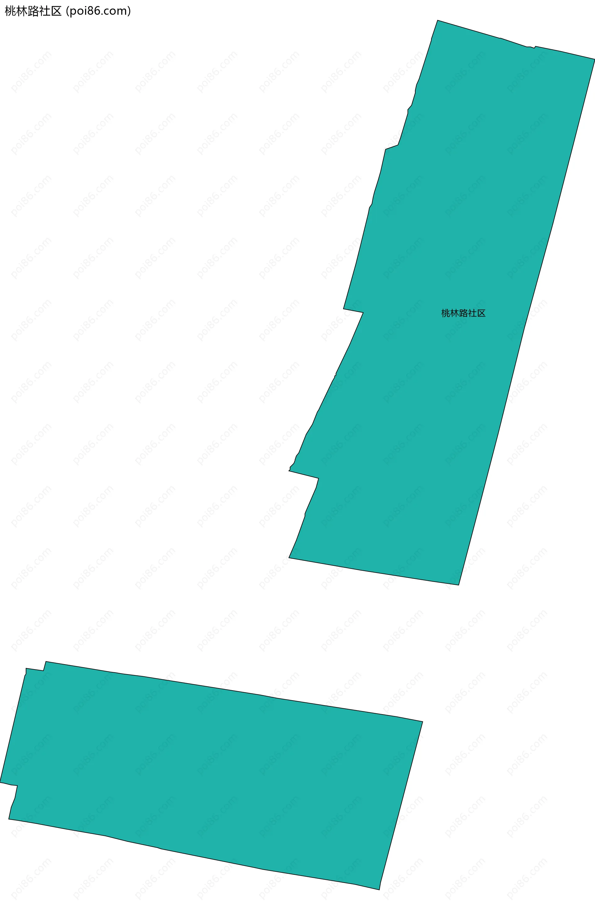 桃林路社区边界地图