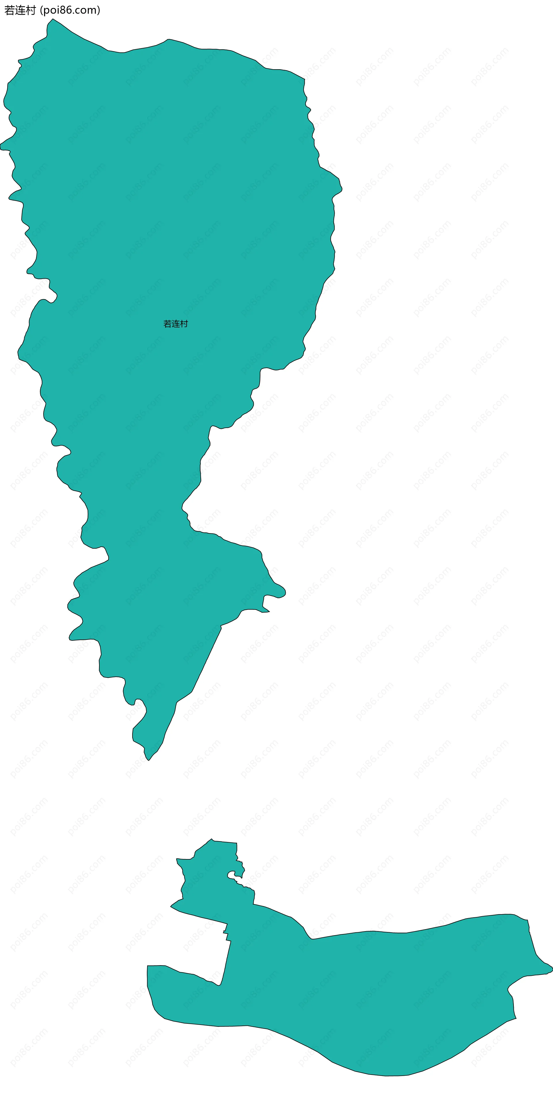 若连村边界地图