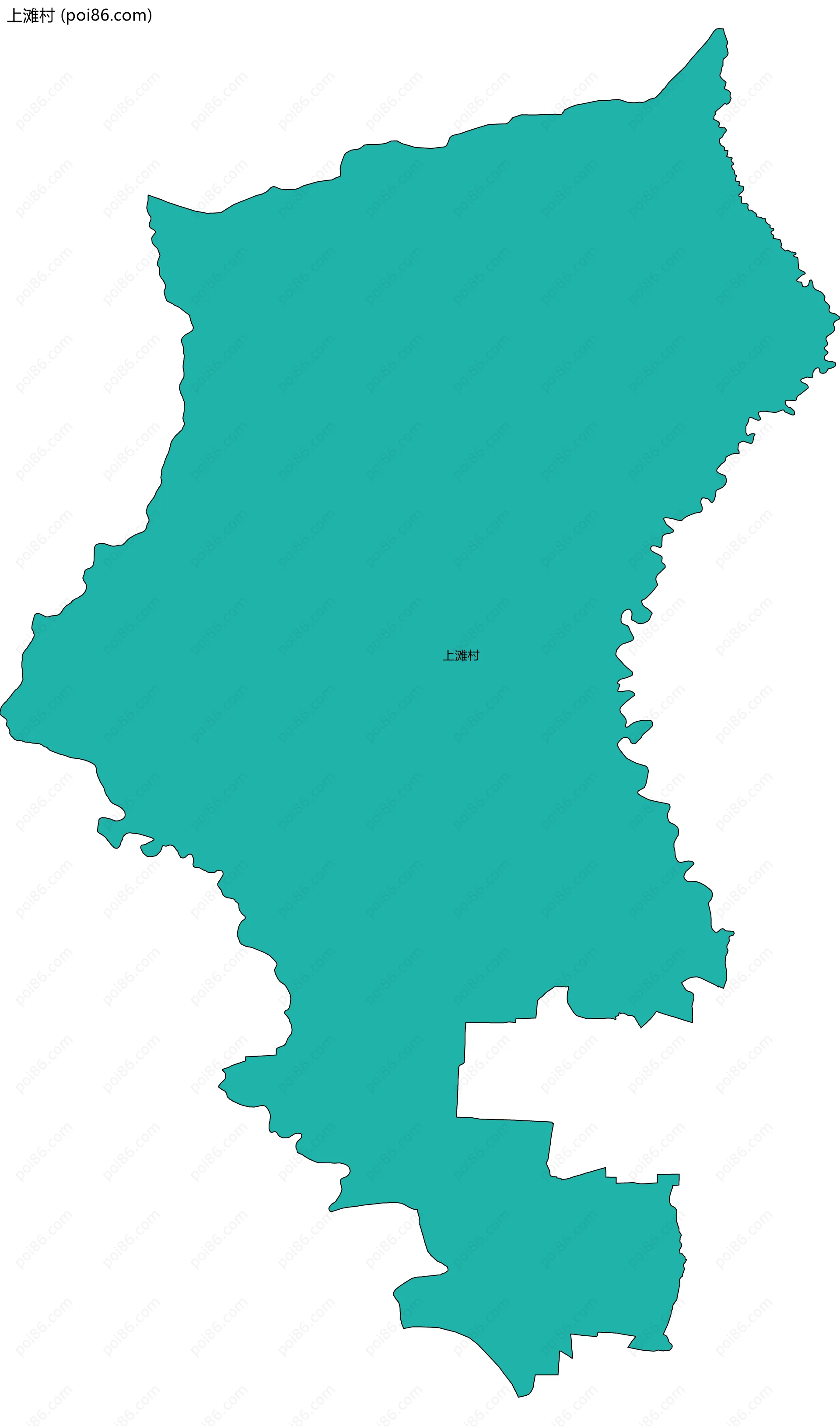 上滩村边界地图