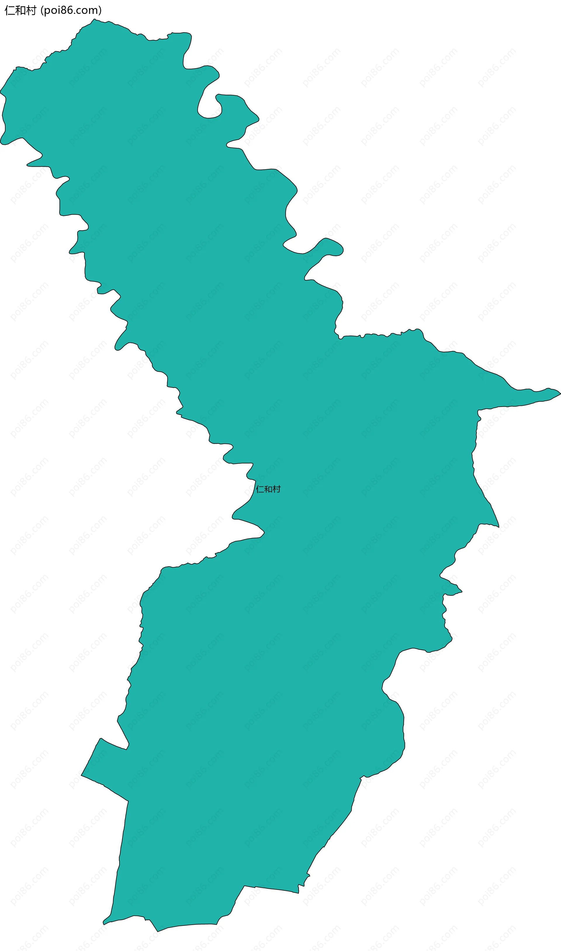 仁和村边界地图