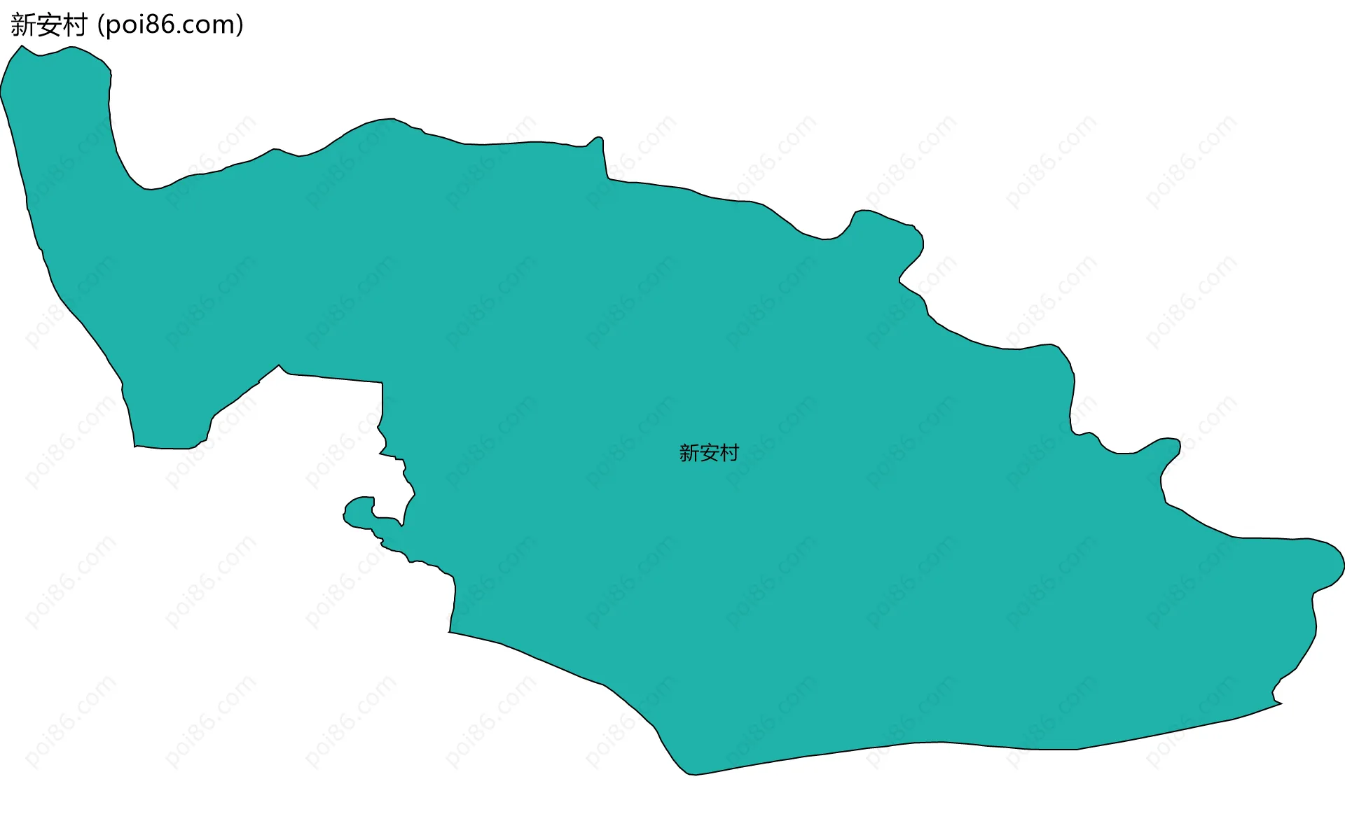 新安村边界地图