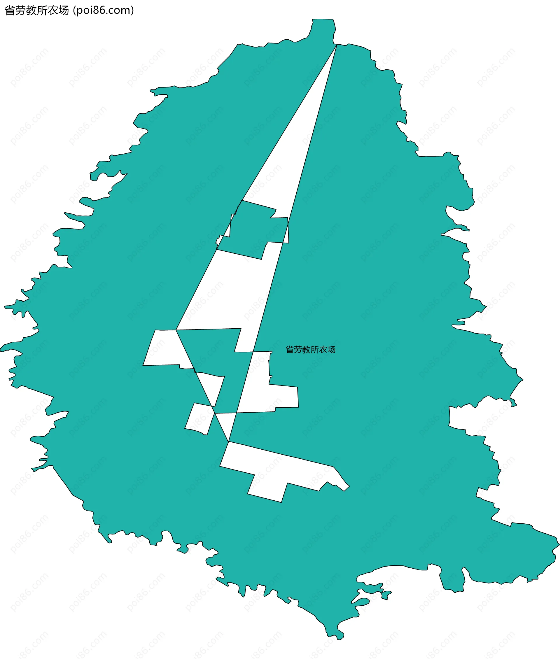 省劳教所农场边界地图