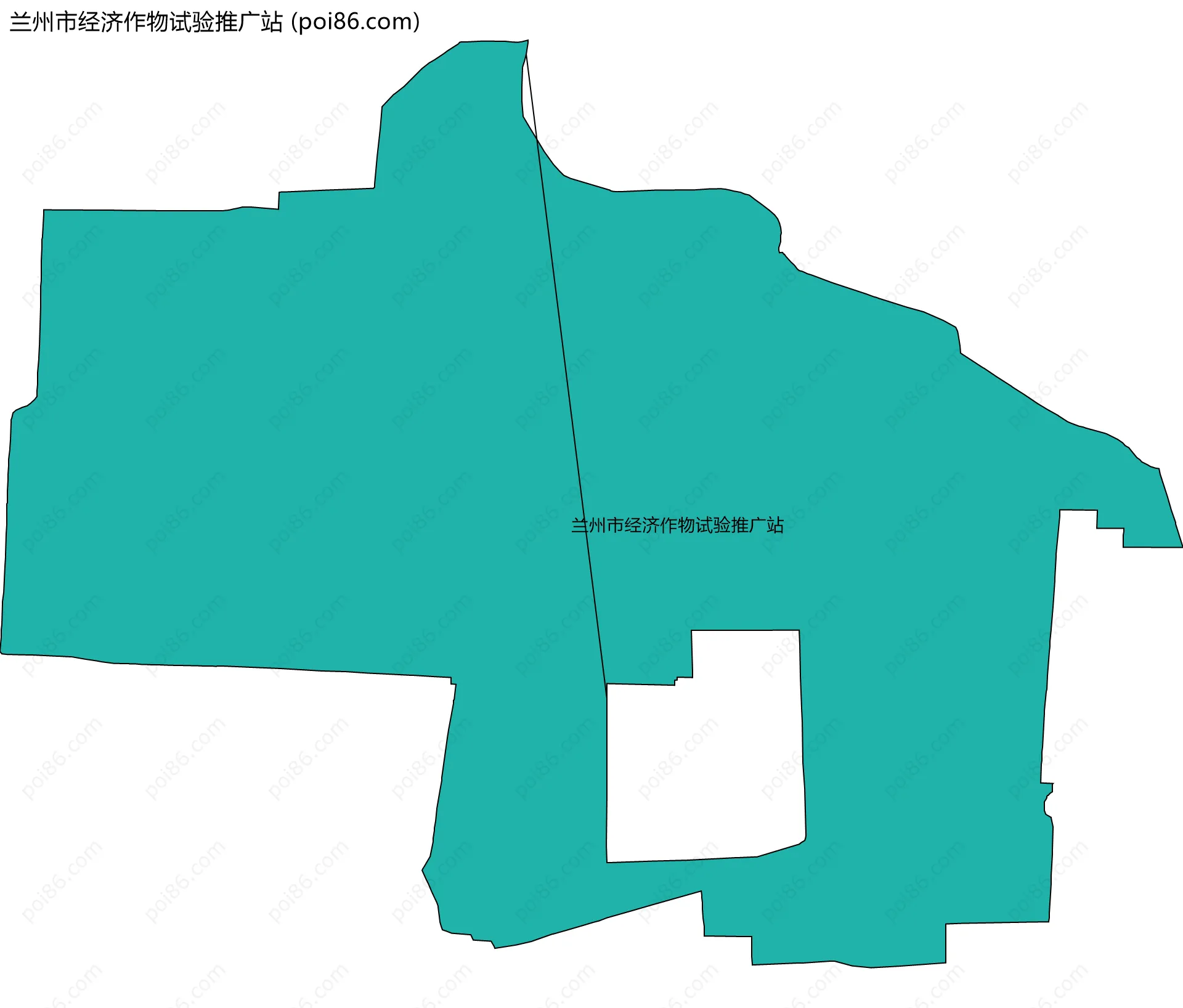 兰州市经济作物试验推广站边界地图