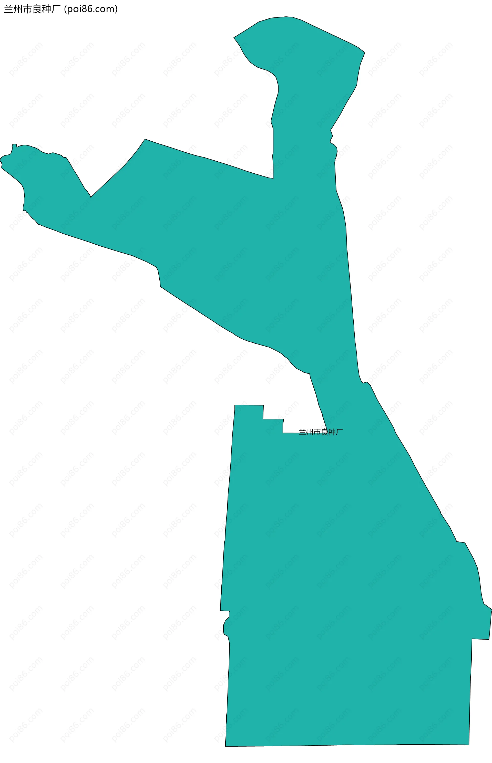 兰州市良种厂边界地图