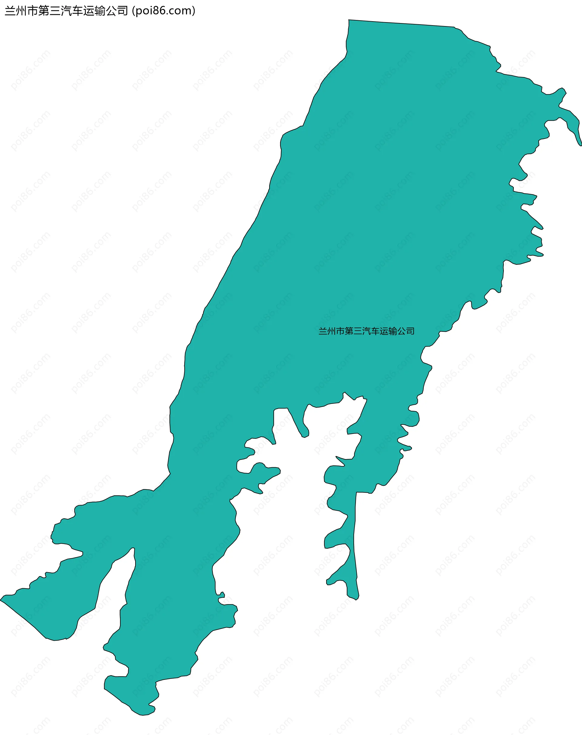 兰州市第三汽车运输公司边界地图