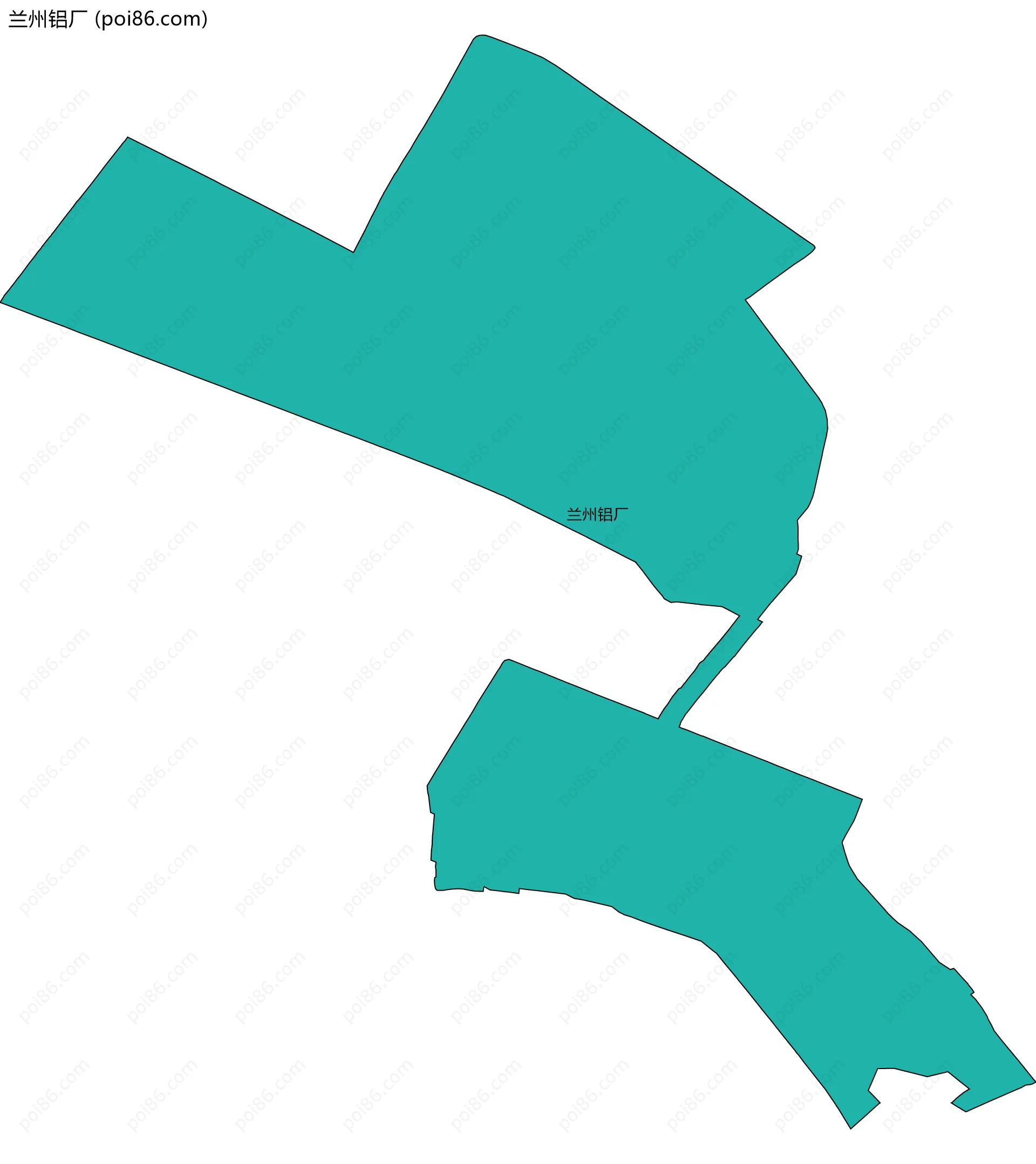兰州铝厂边界地图