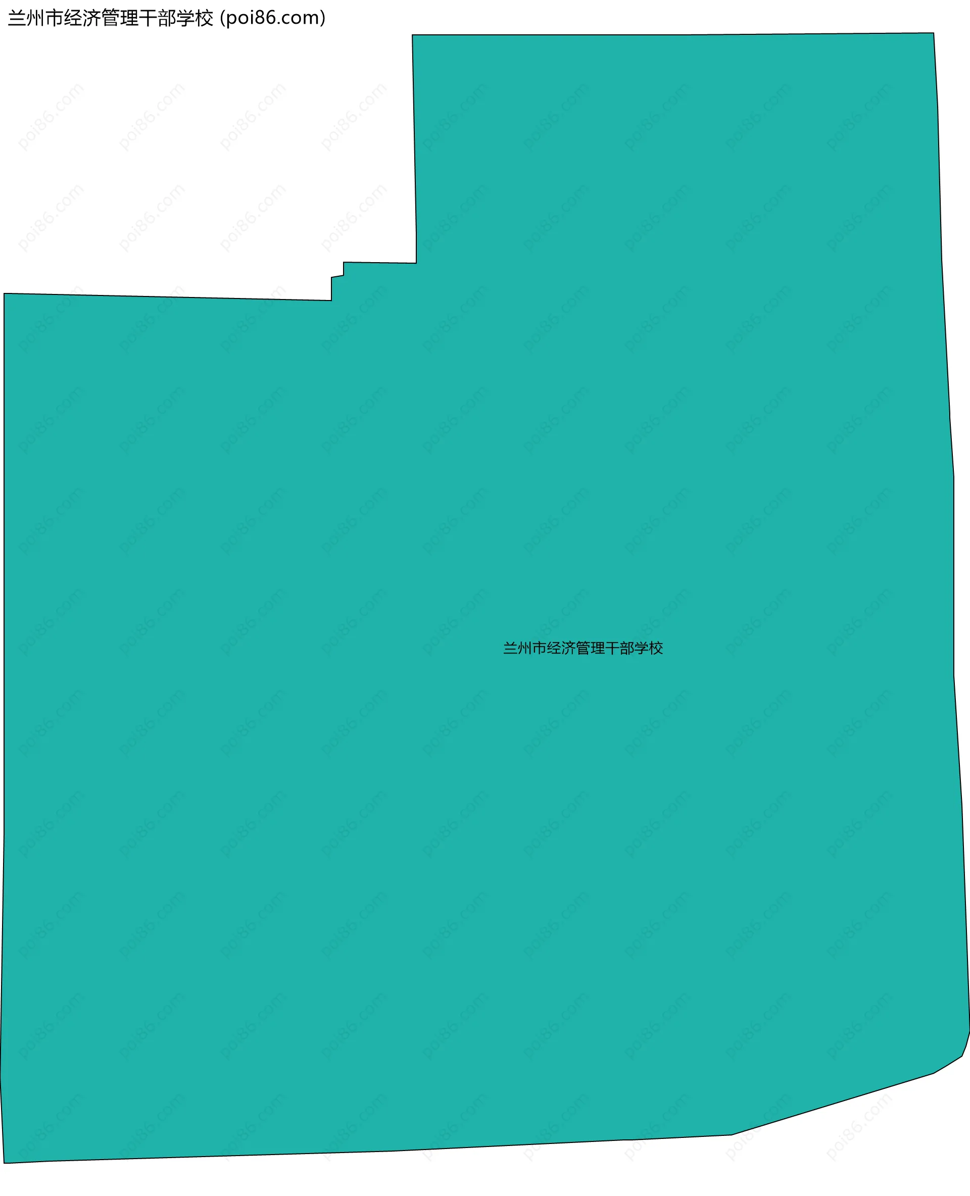 兰州市经济管理干部学校边界地图