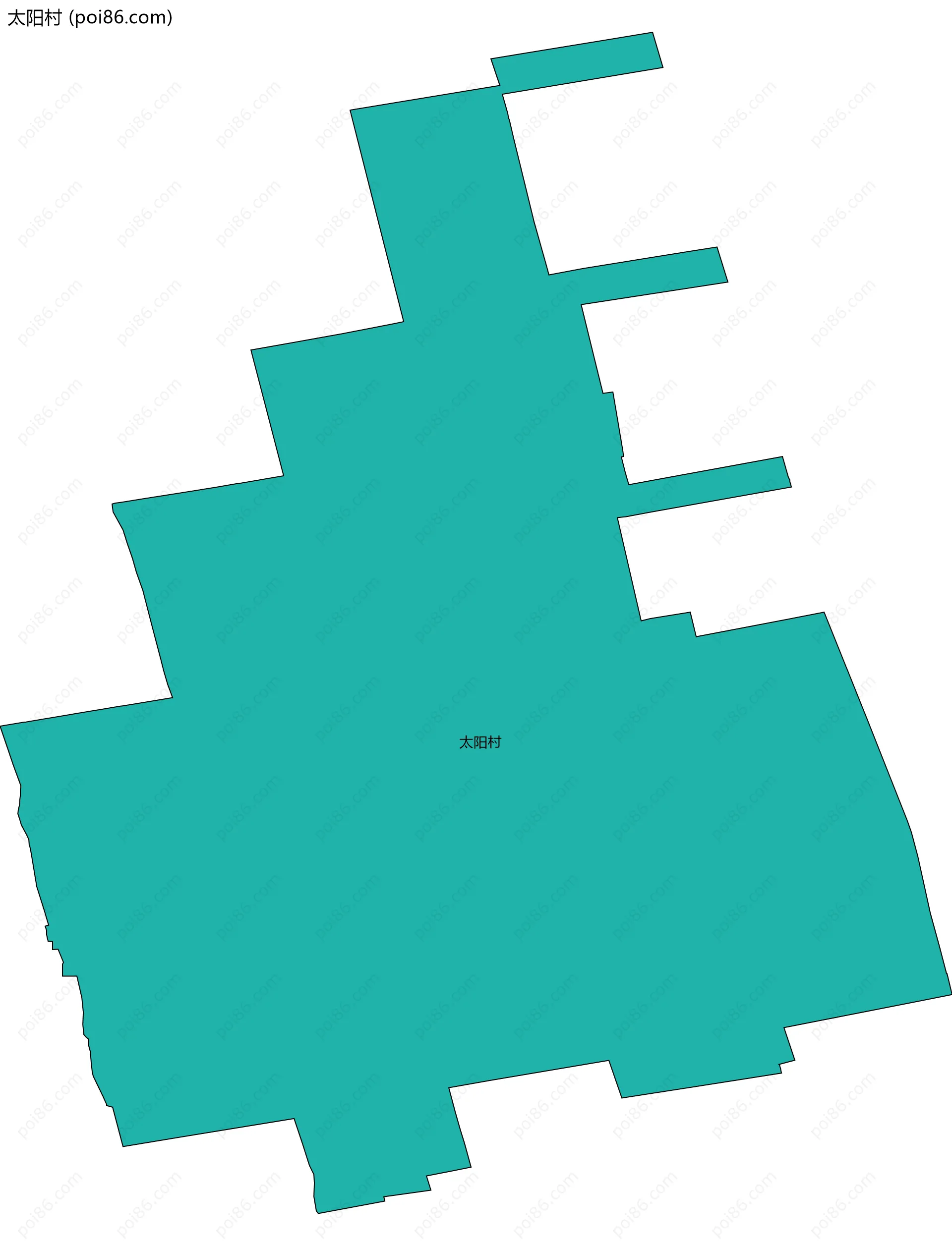 太阳村边界地图