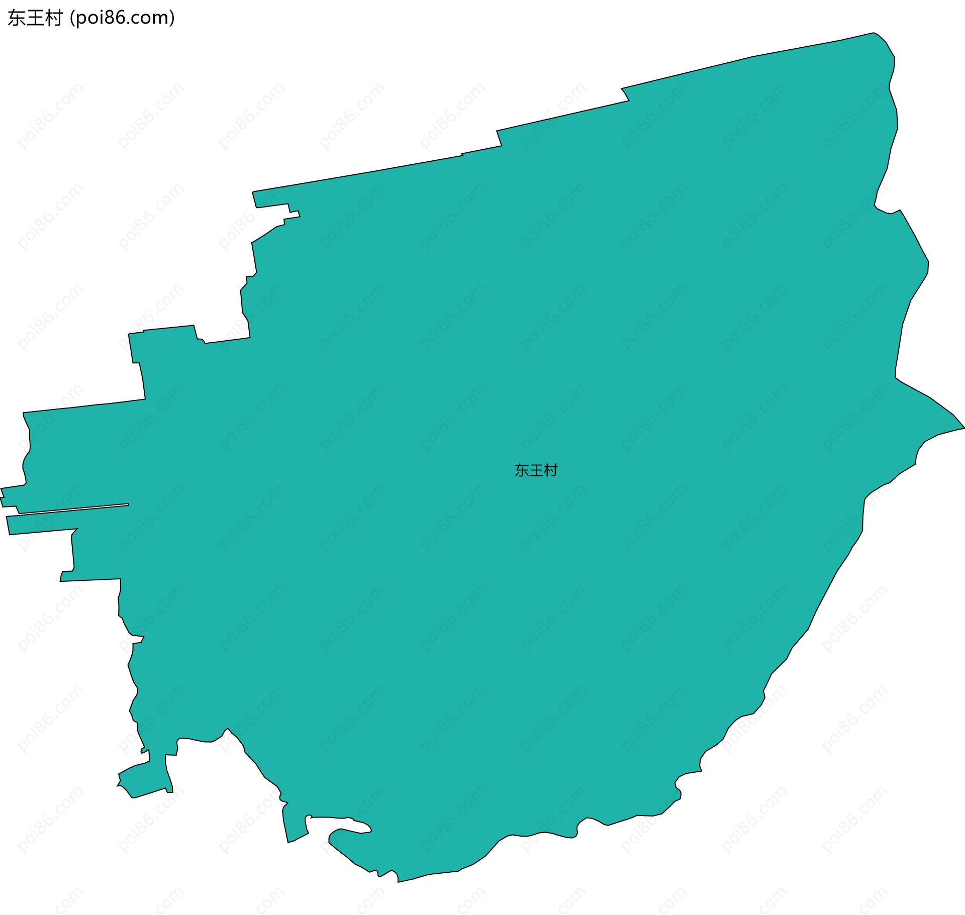 东王村边界地图