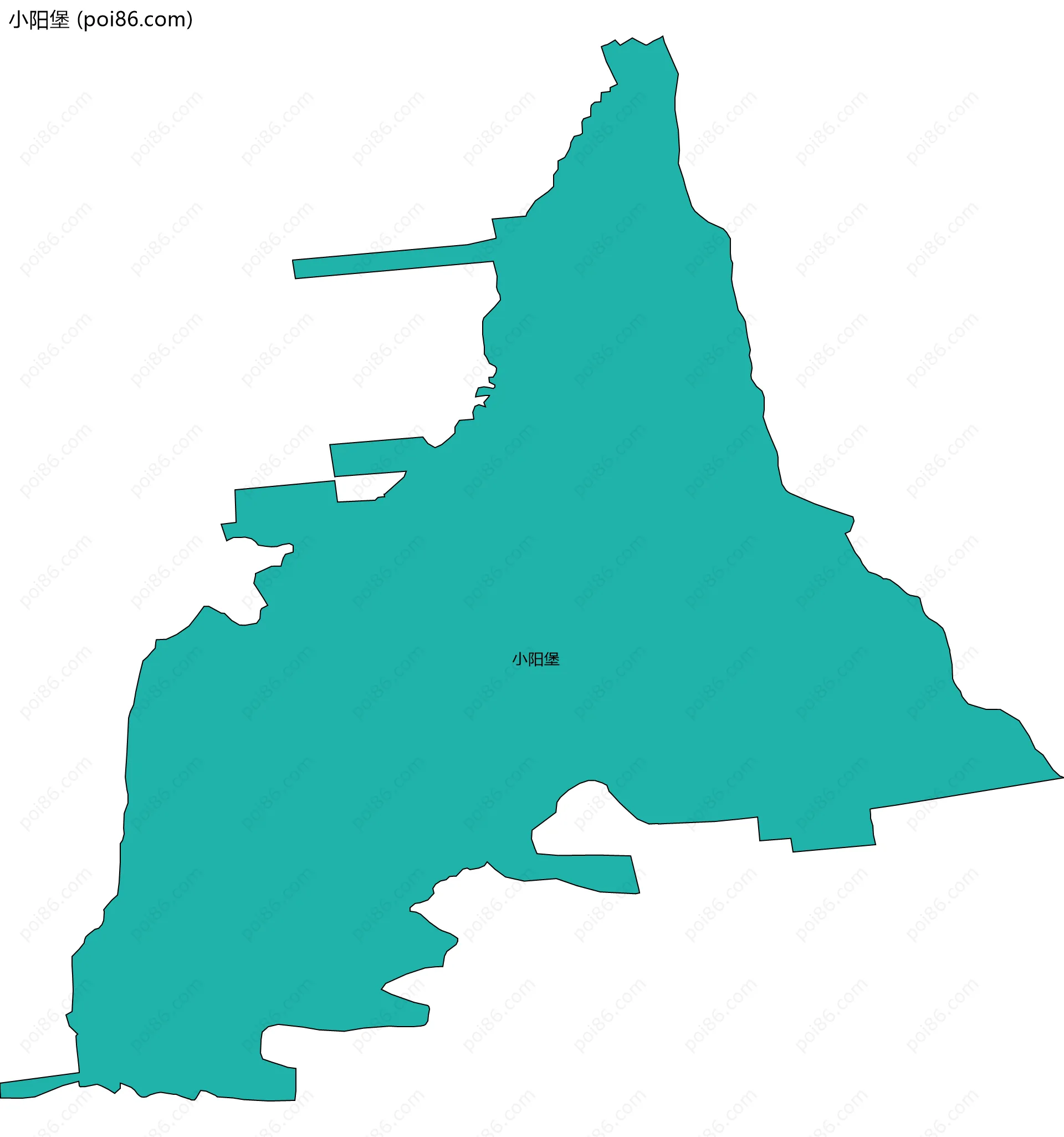 小阳堡边界地图