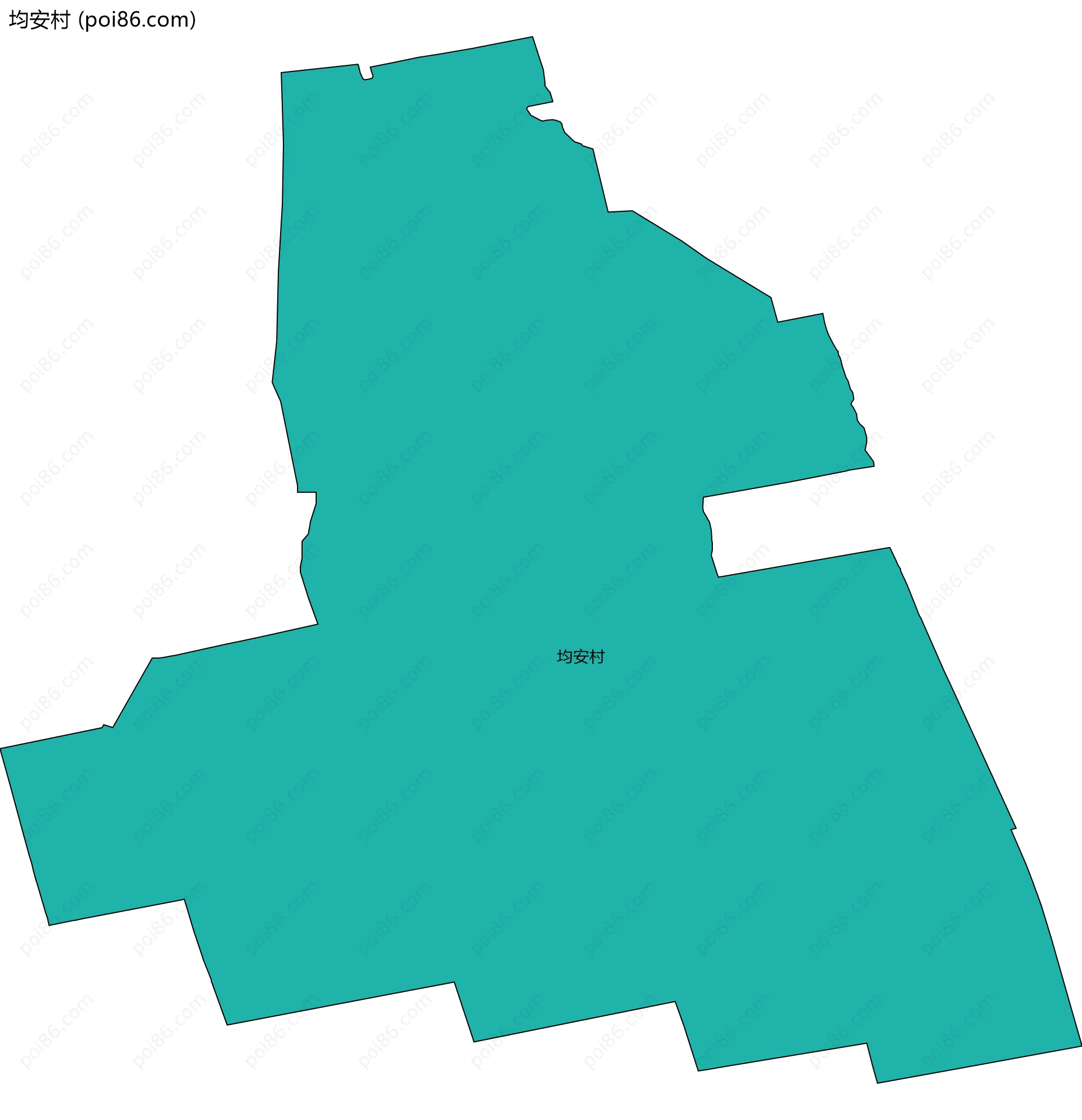 均安村边界地图