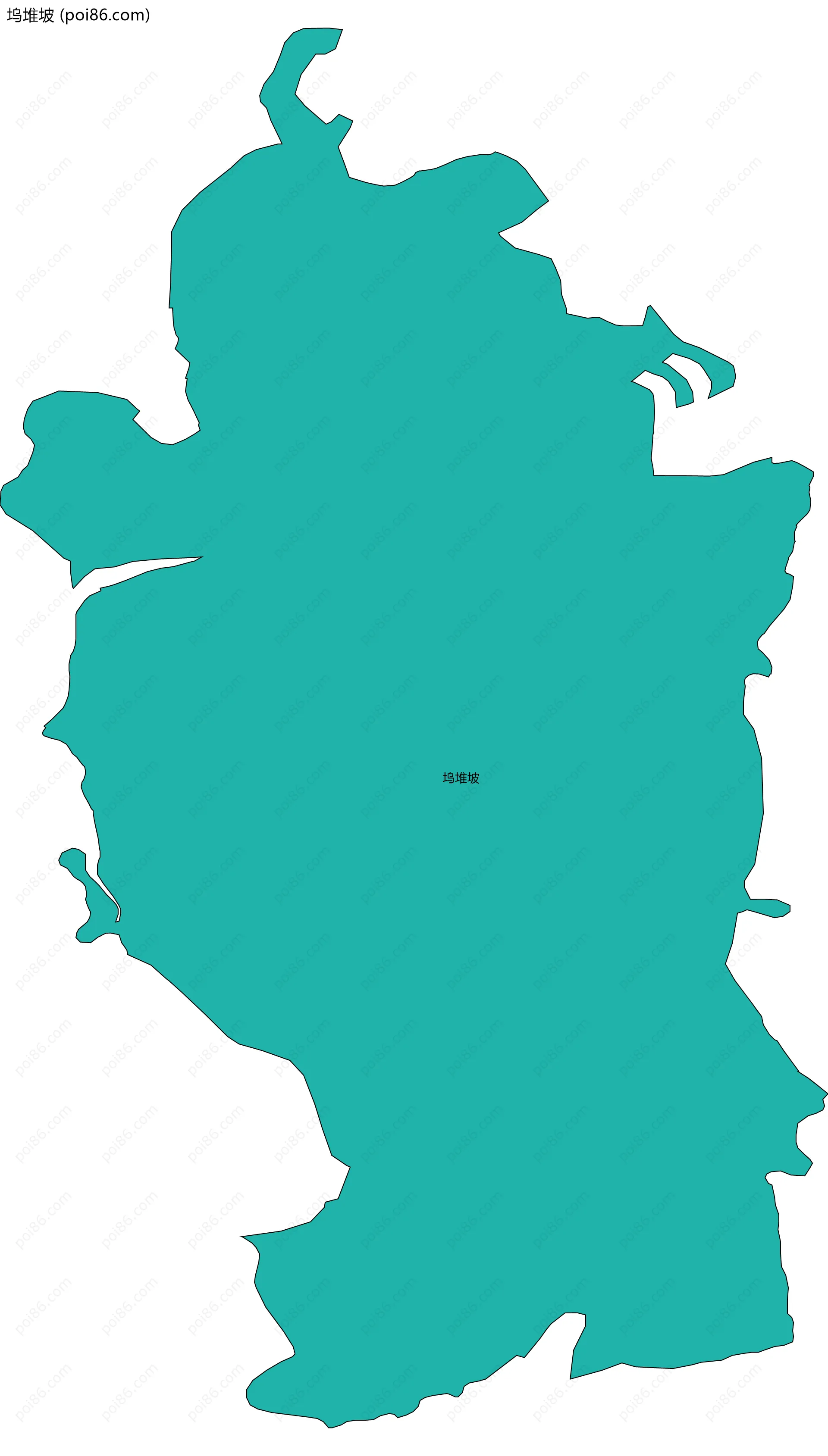 坞堆坡边界地图