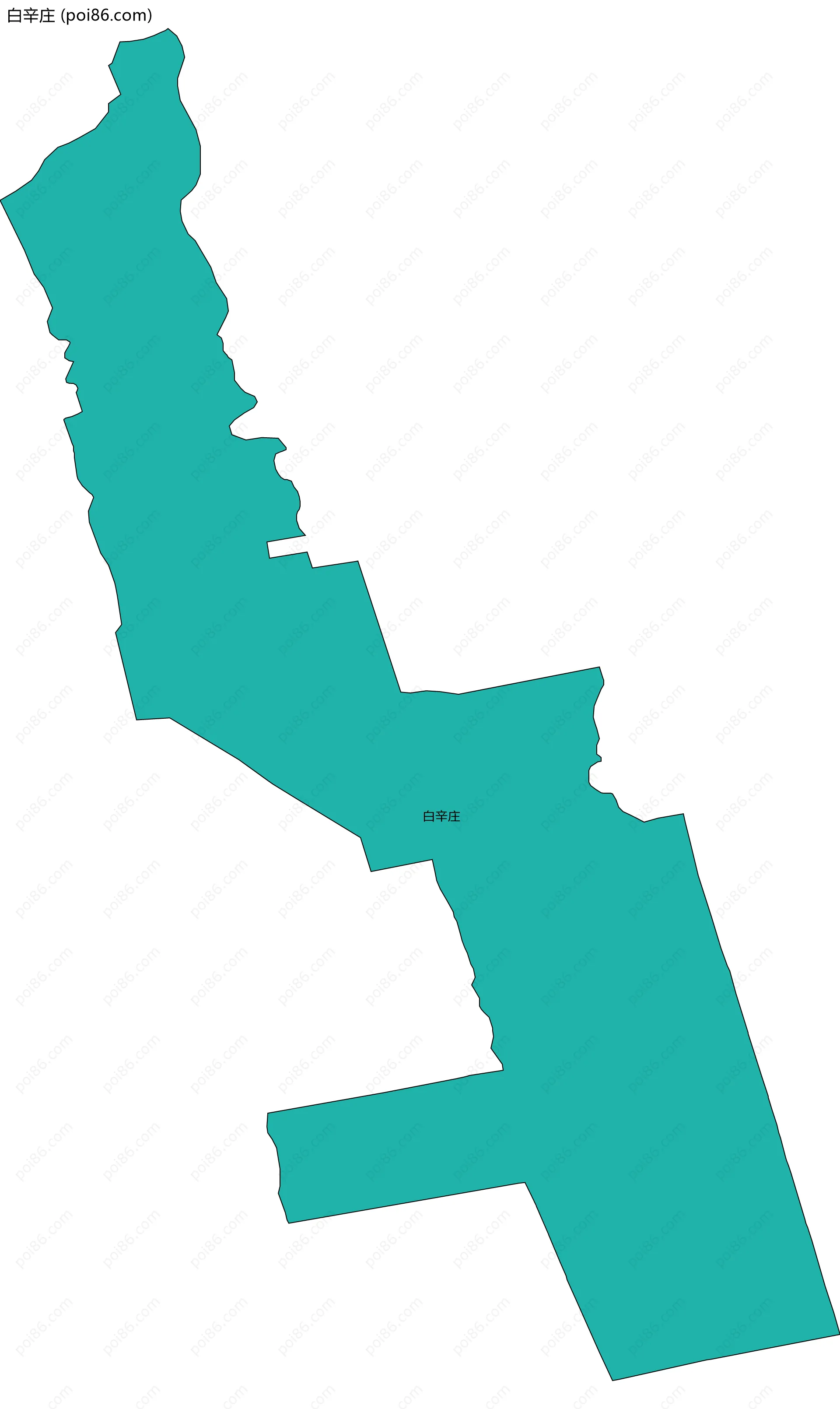 白辛庄边界地图