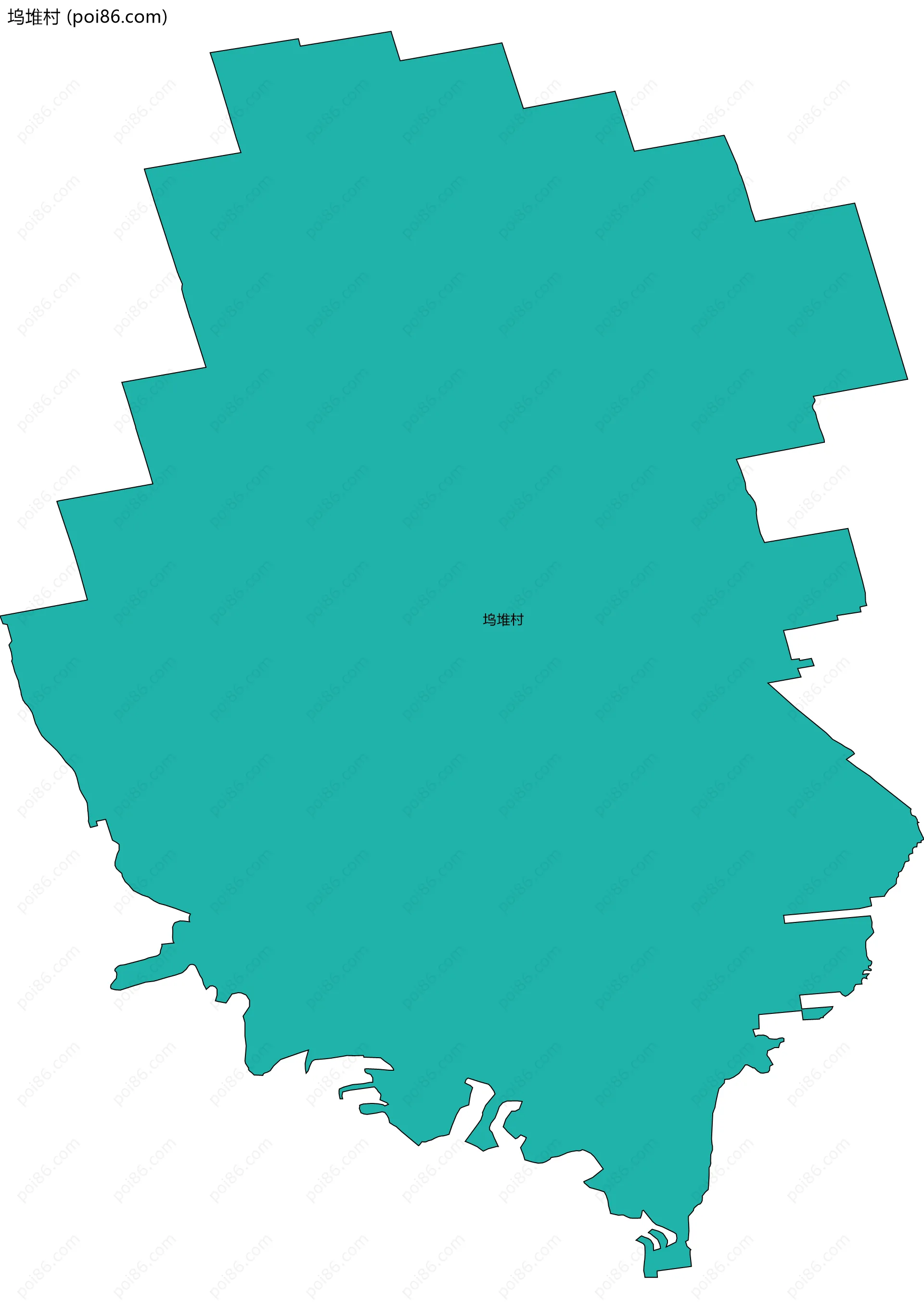 坞堆村边界地图