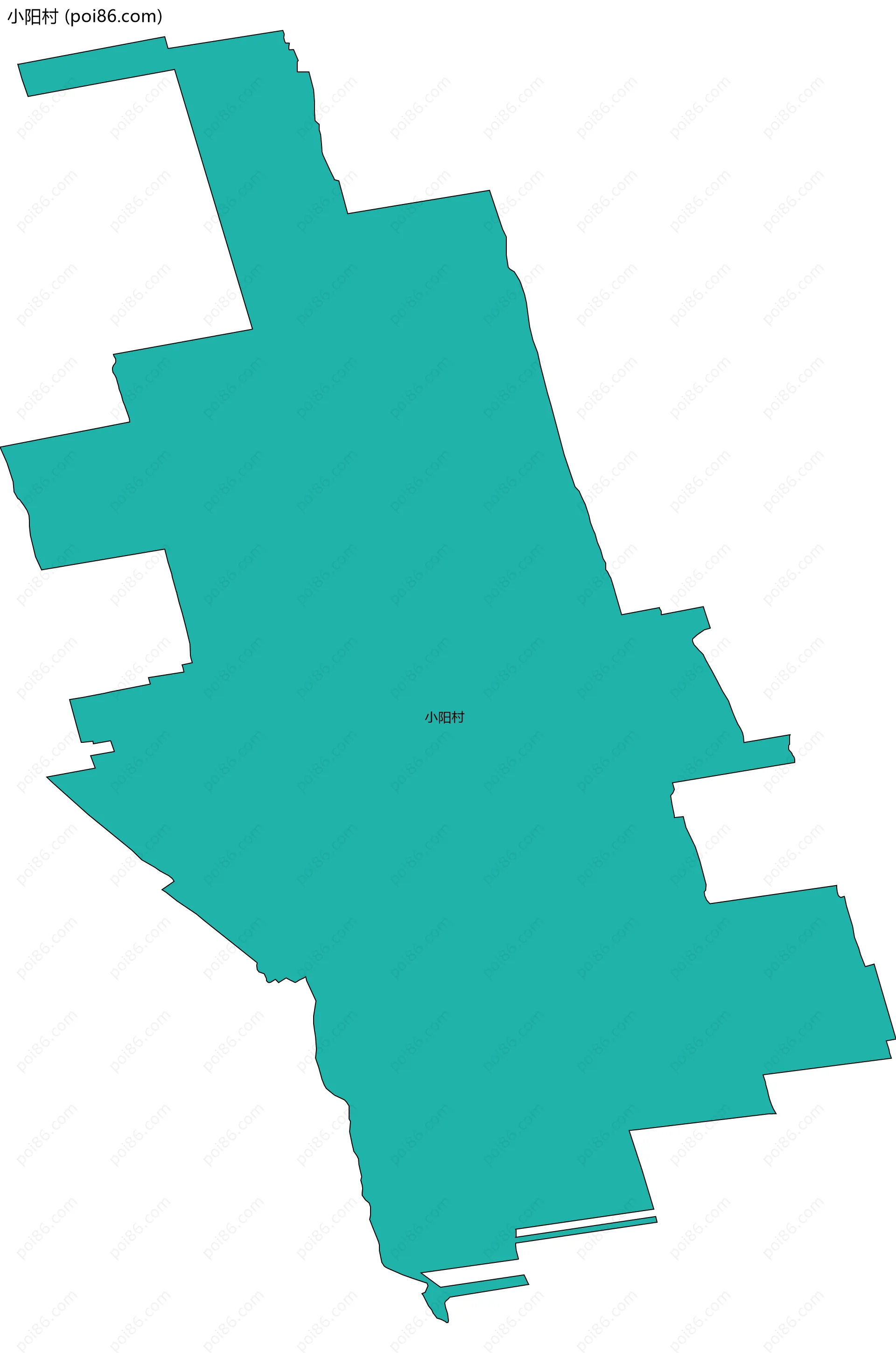 小阳村边界地图