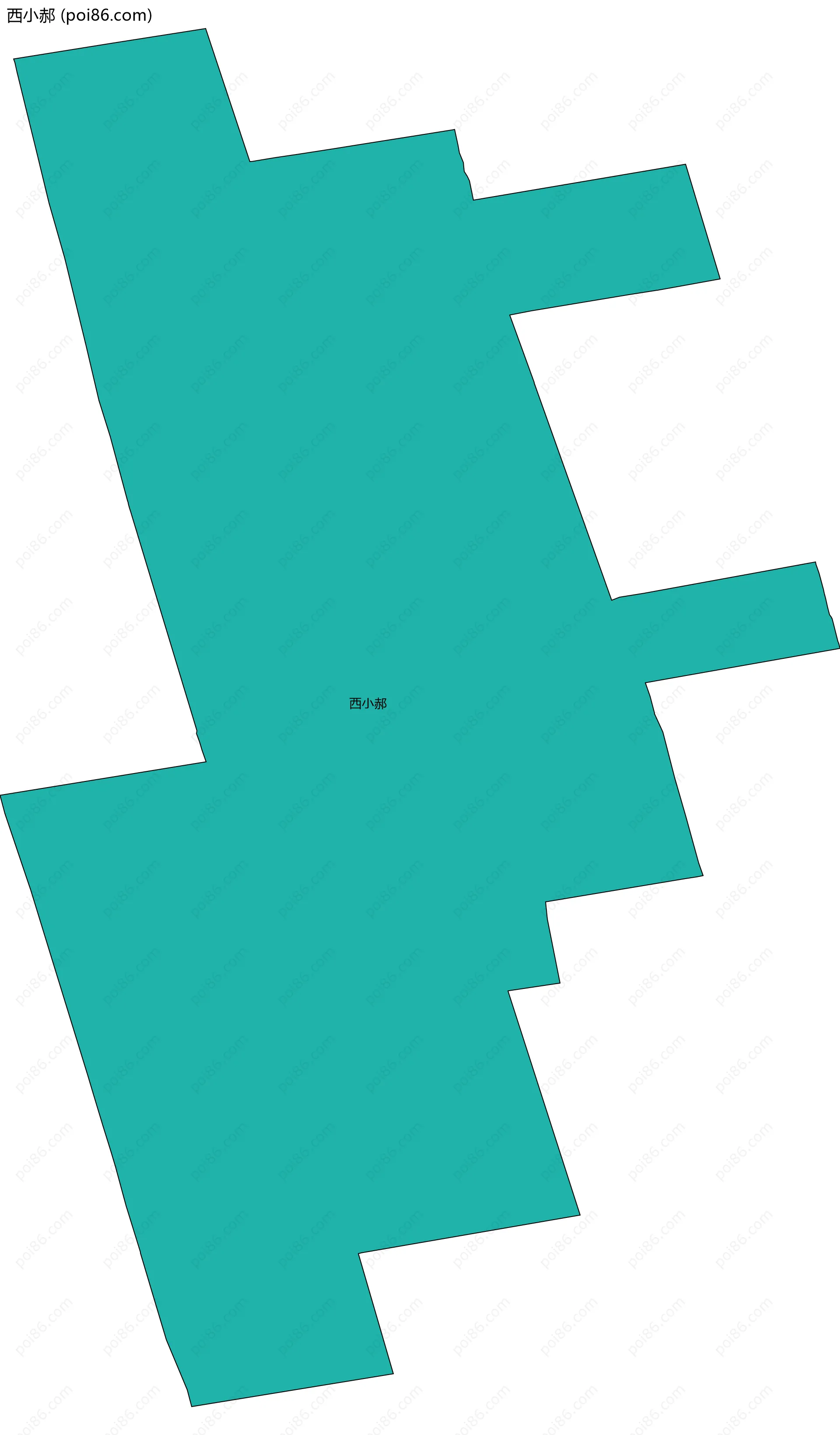 西小郝边界地图