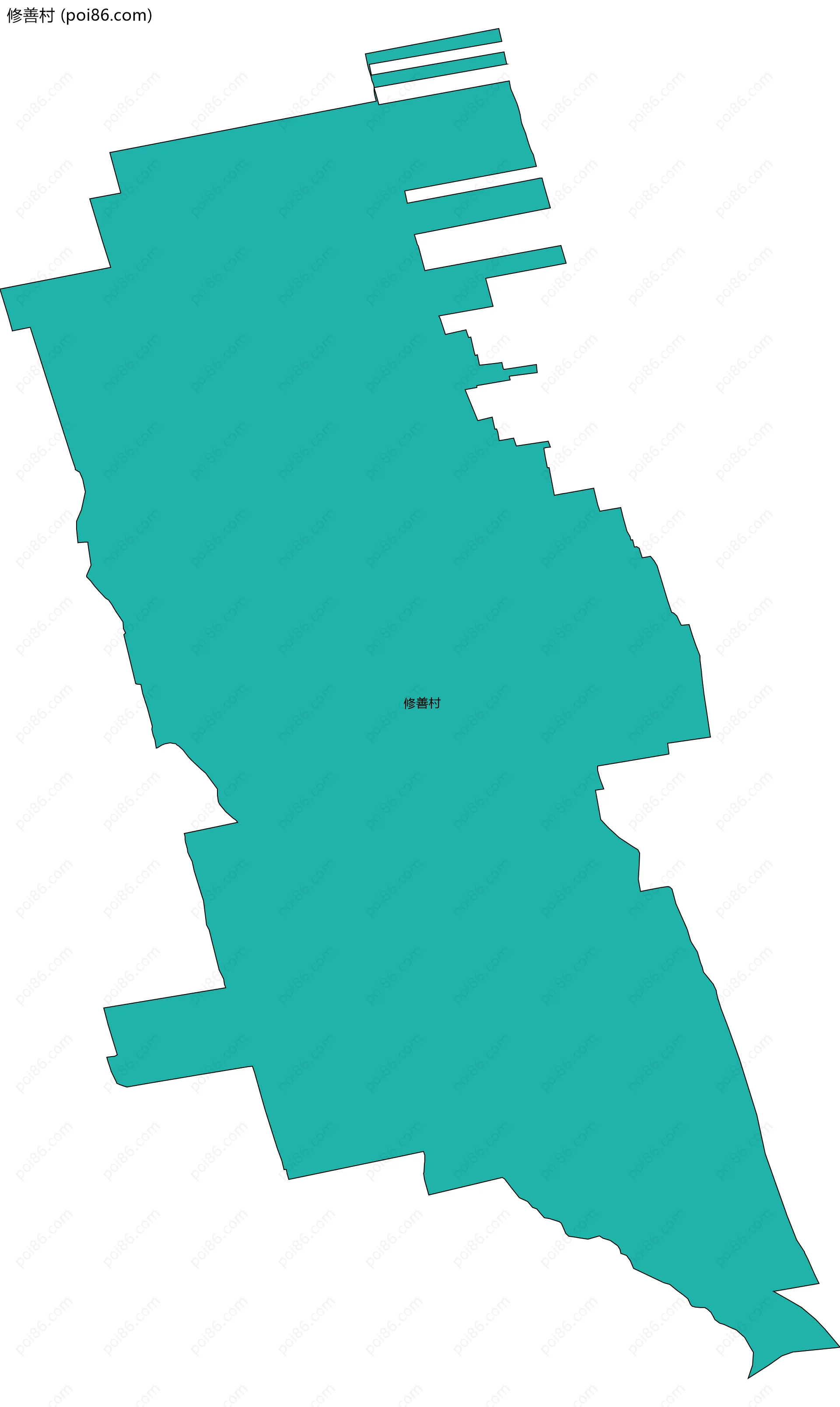修善村边界地图