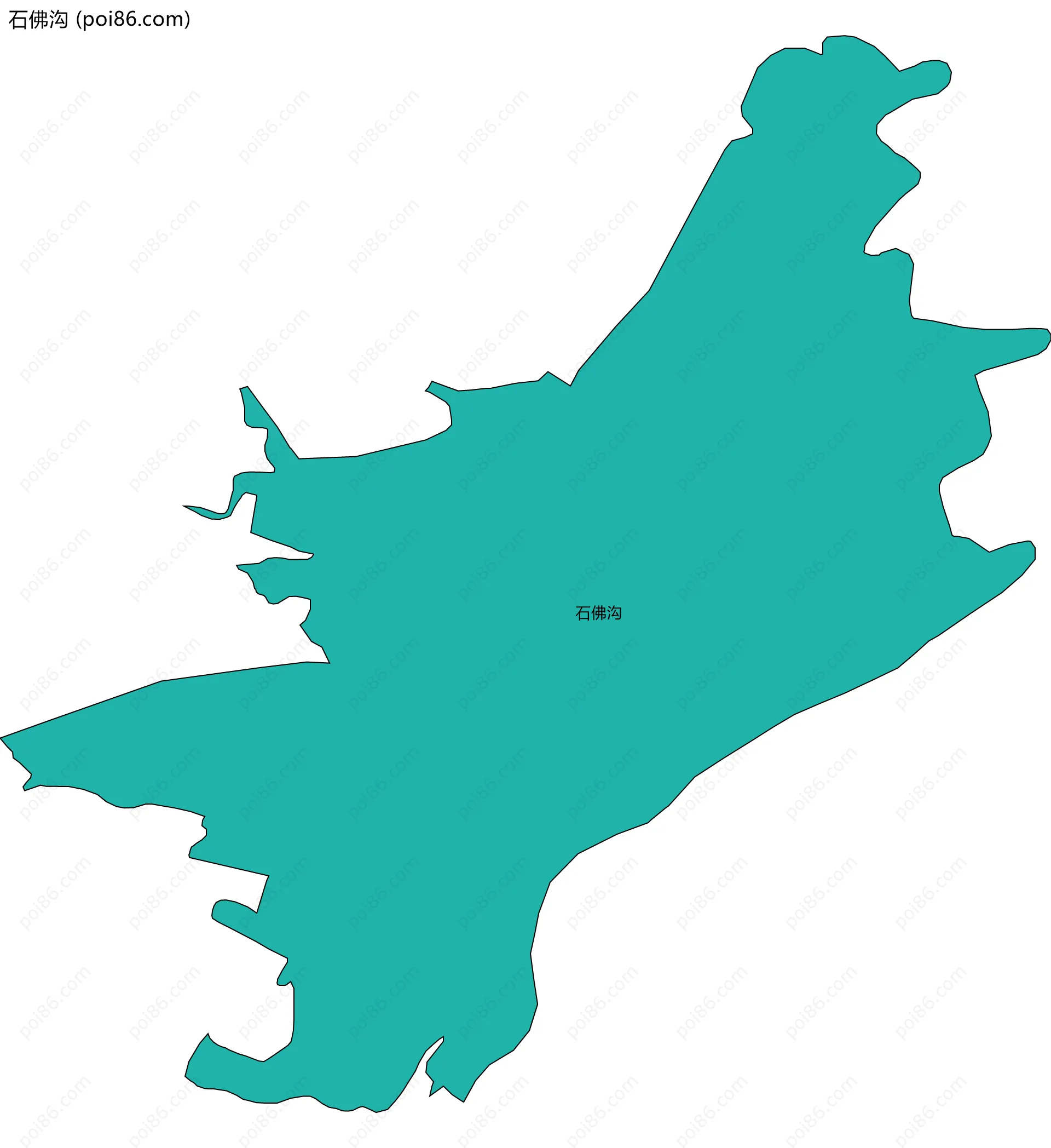 石佛沟边界地图