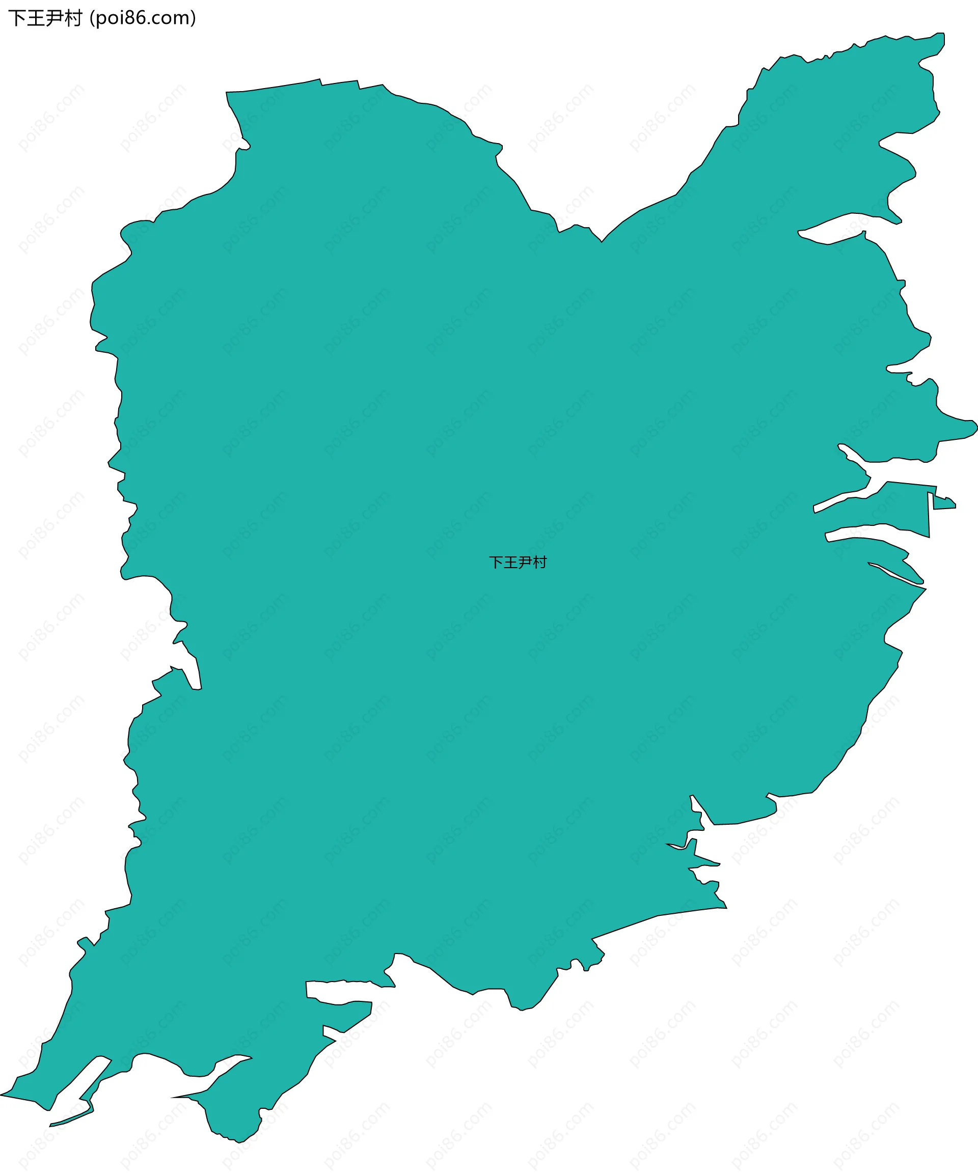 下王尹村边界地图