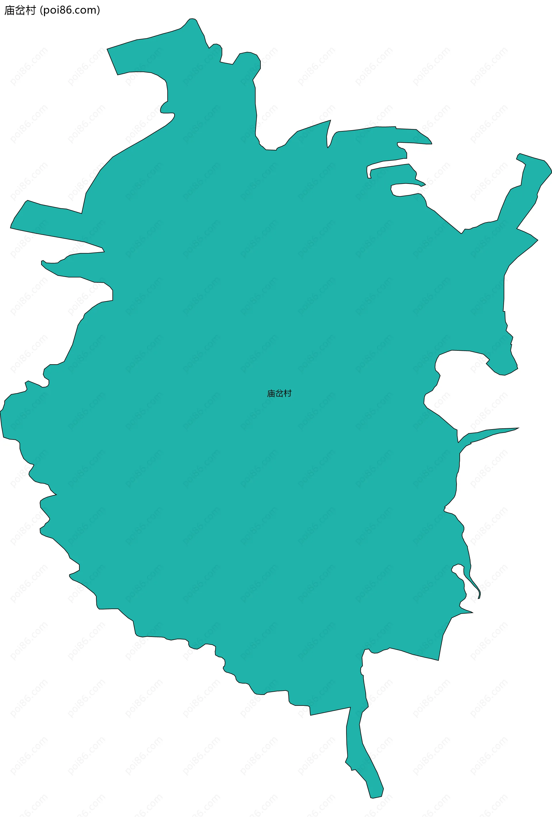 庙岔村边界地图