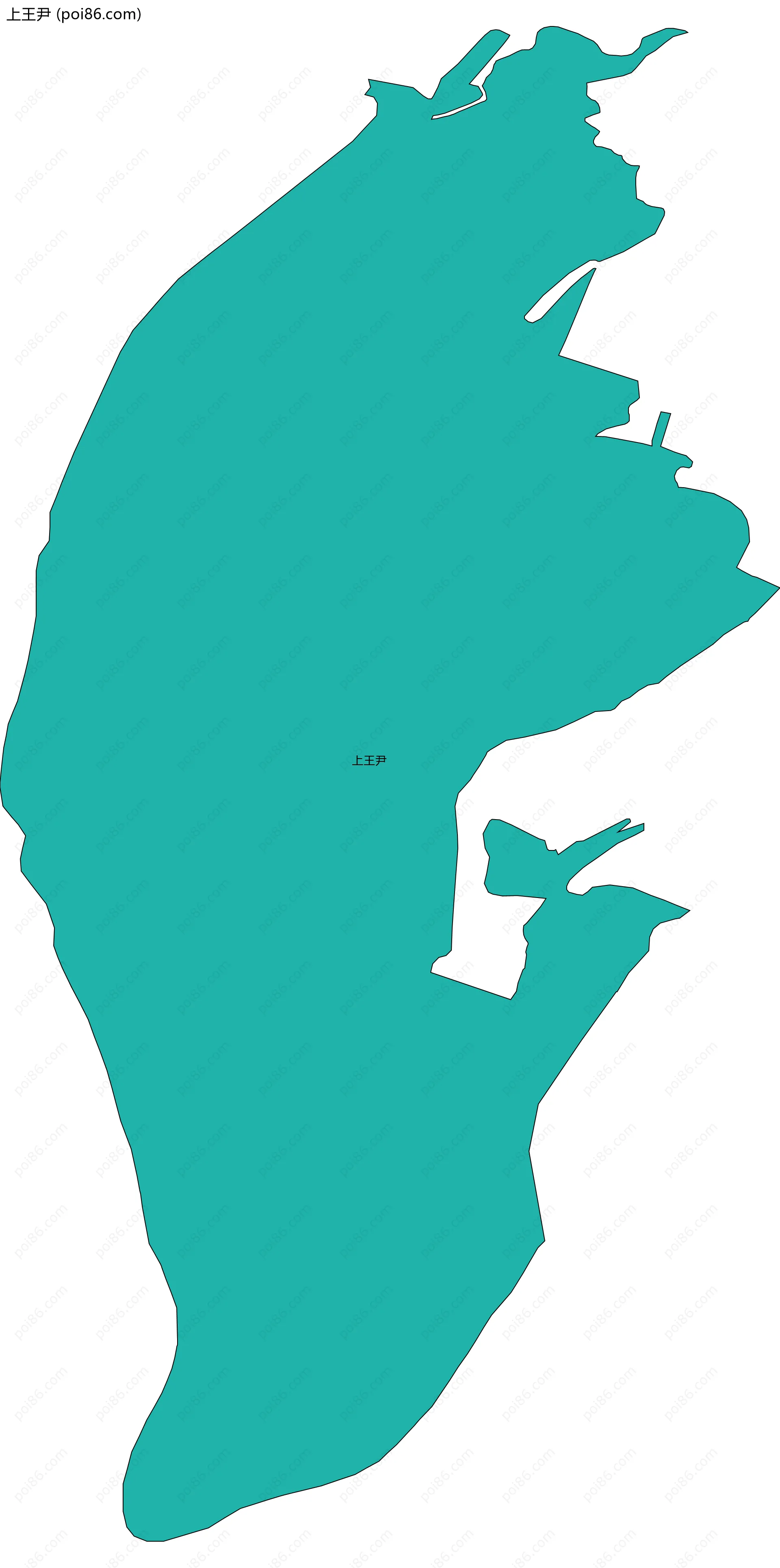 上王尹边界地图