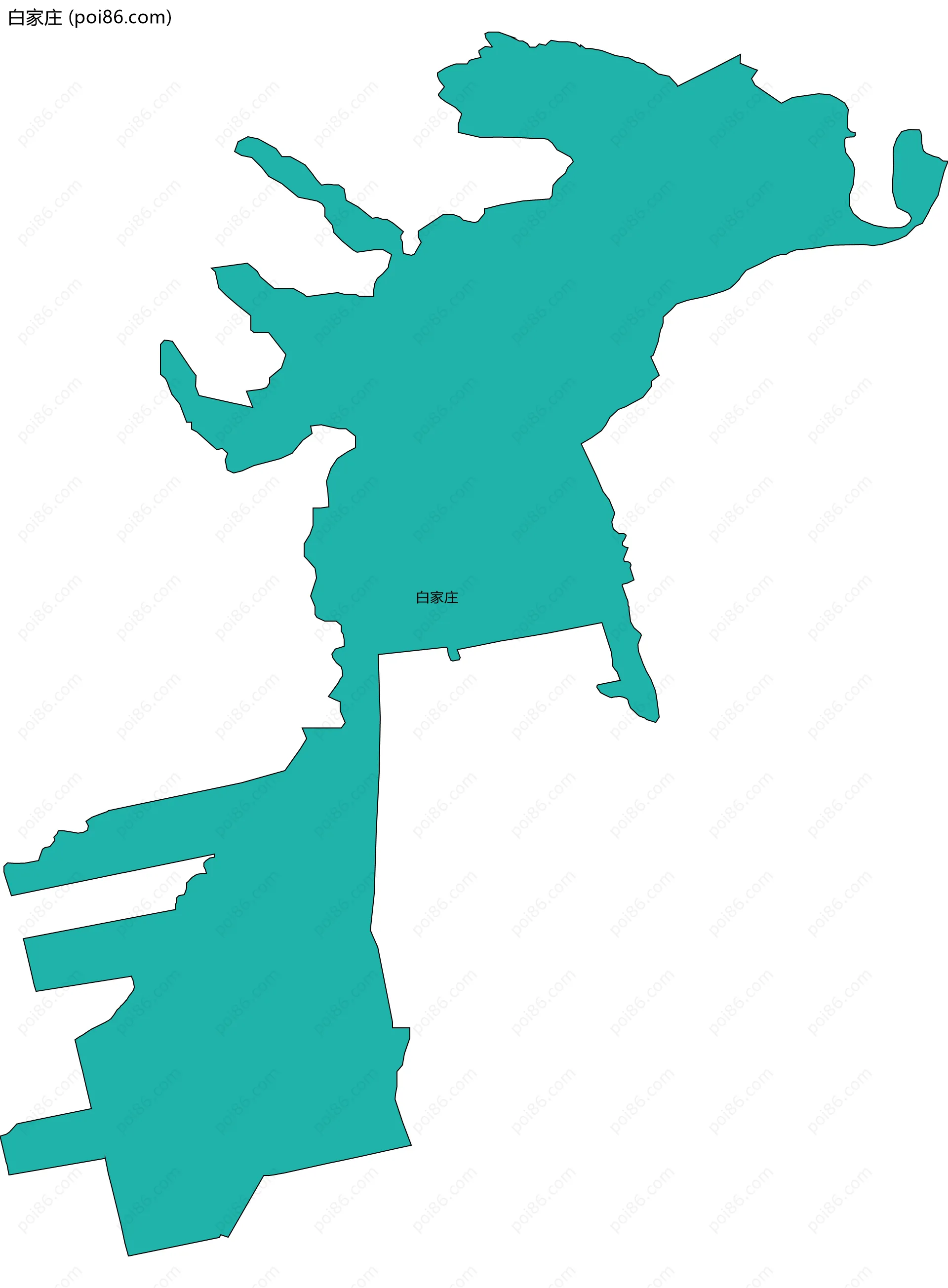 白家庄边界地图