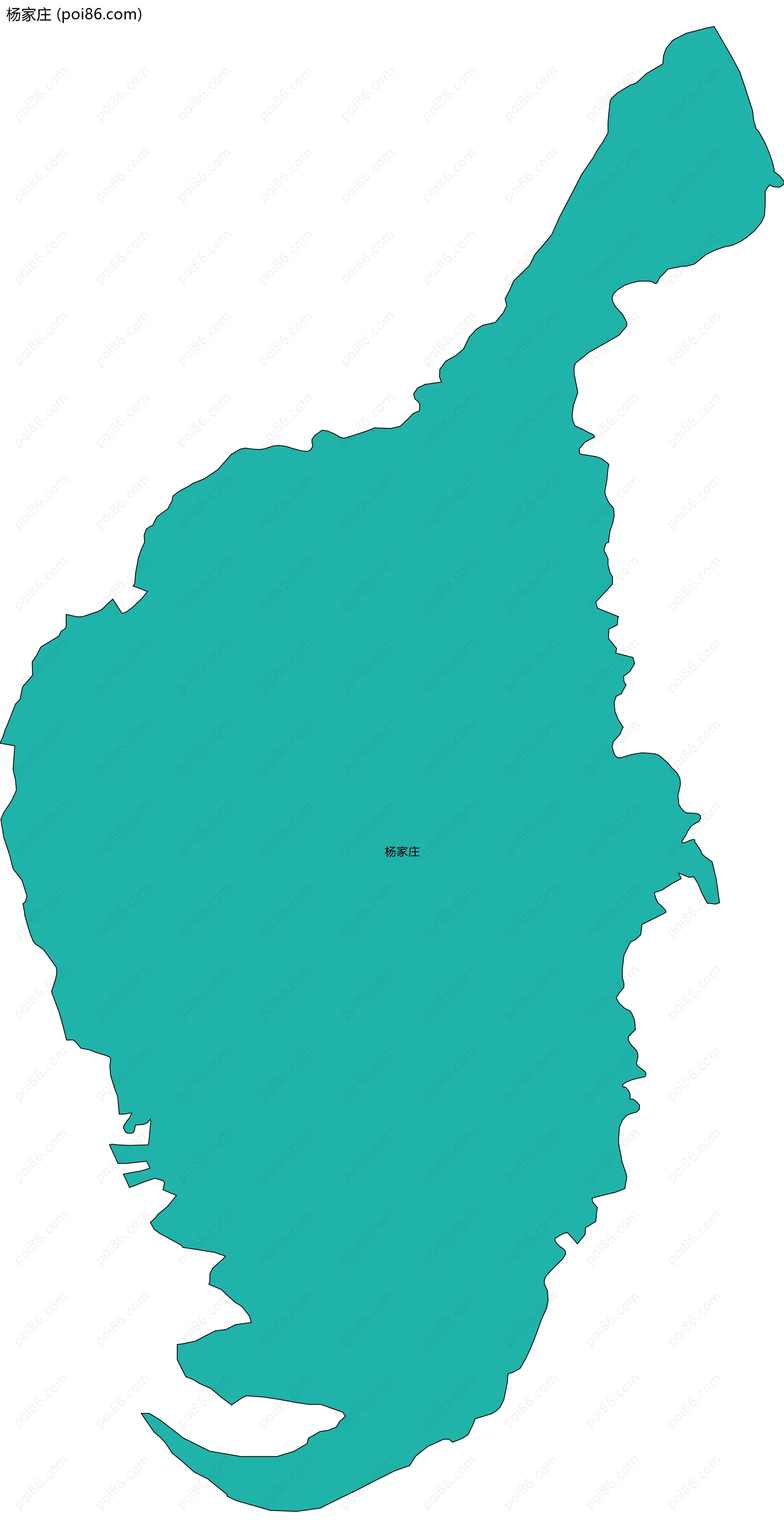 杨家庄边界地图