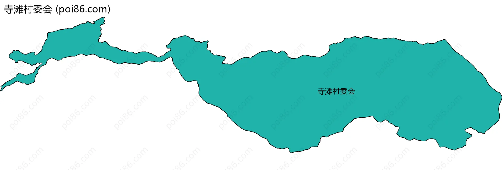 寺滩村委会边界地图