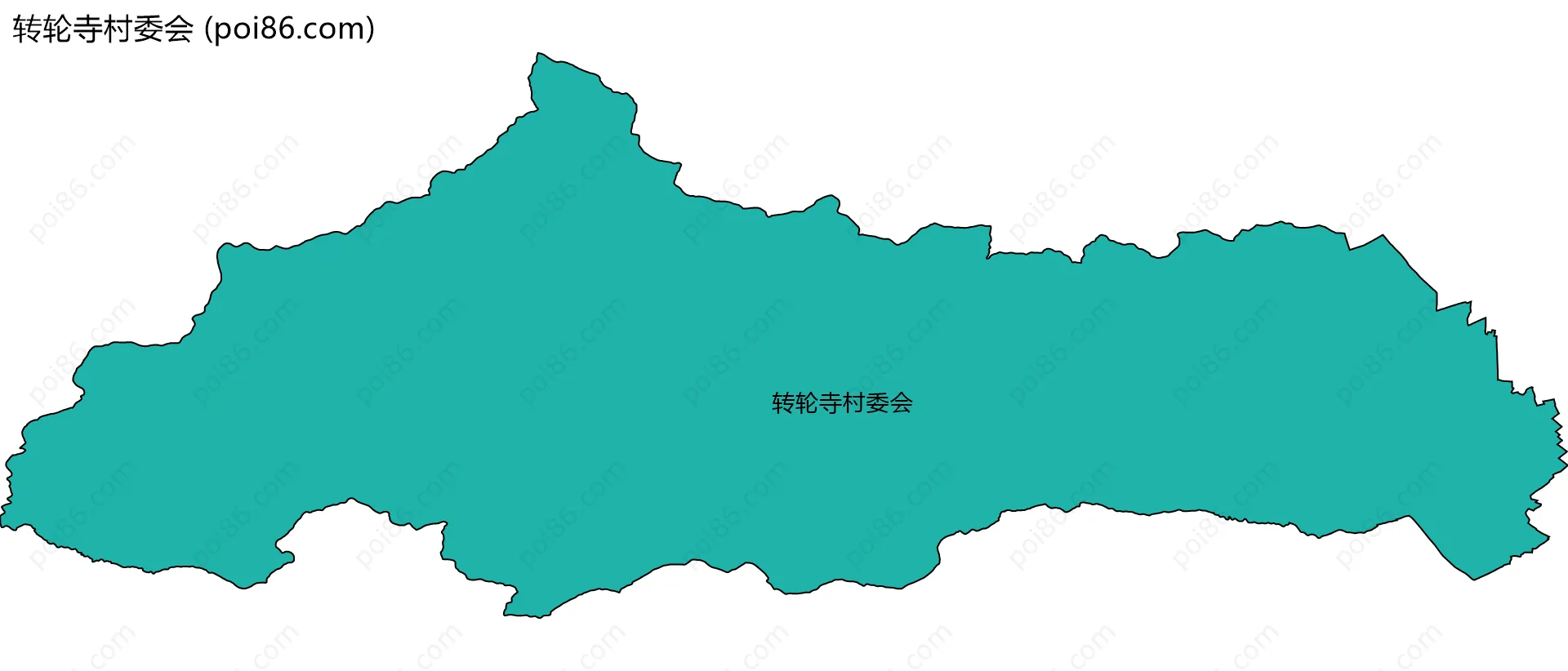 转轮寺村委会边界地图