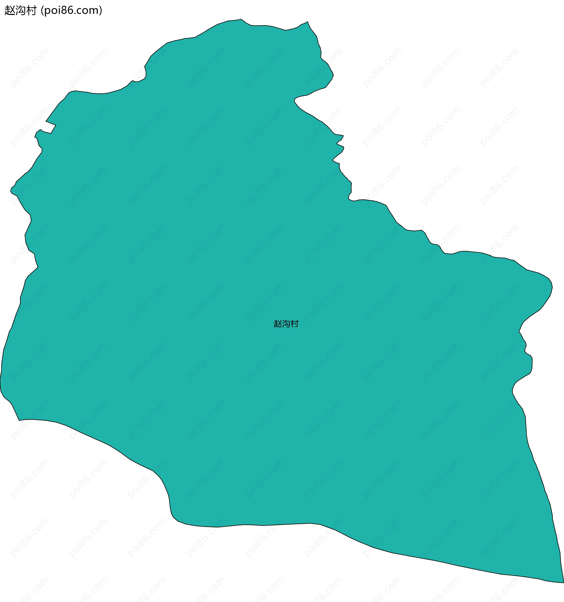 赵沟村边界地图