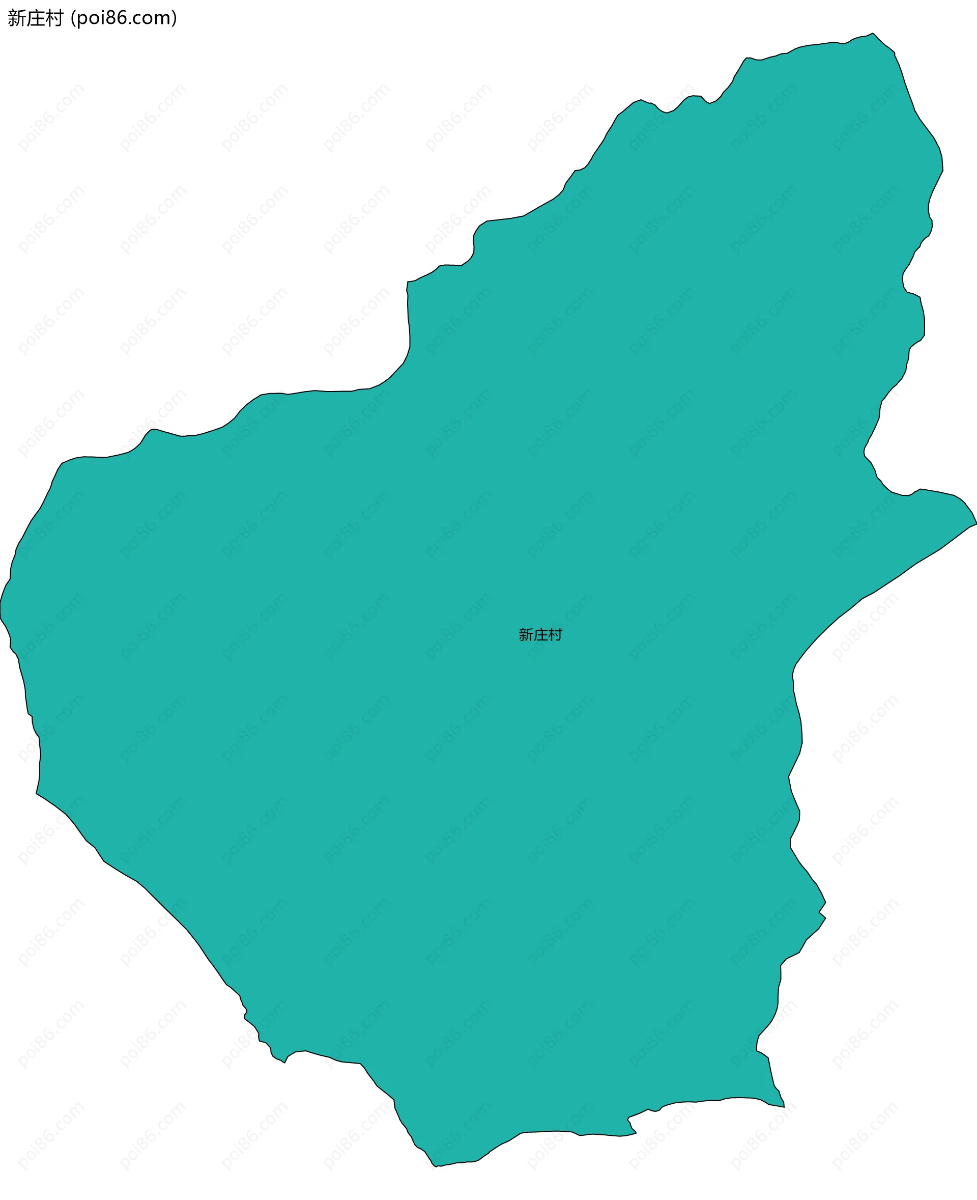 新庄村边界地图