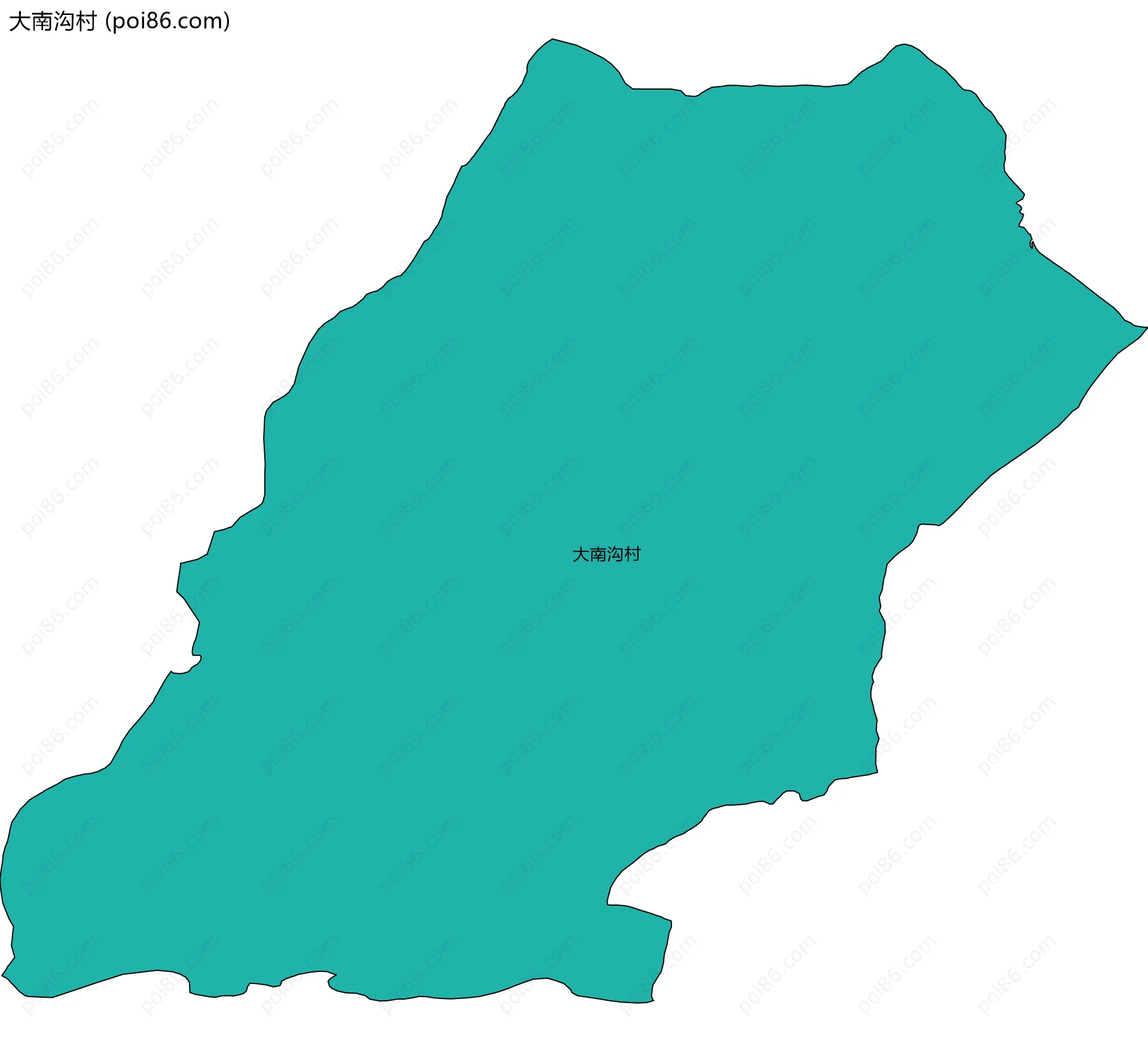 大南沟村边界地图