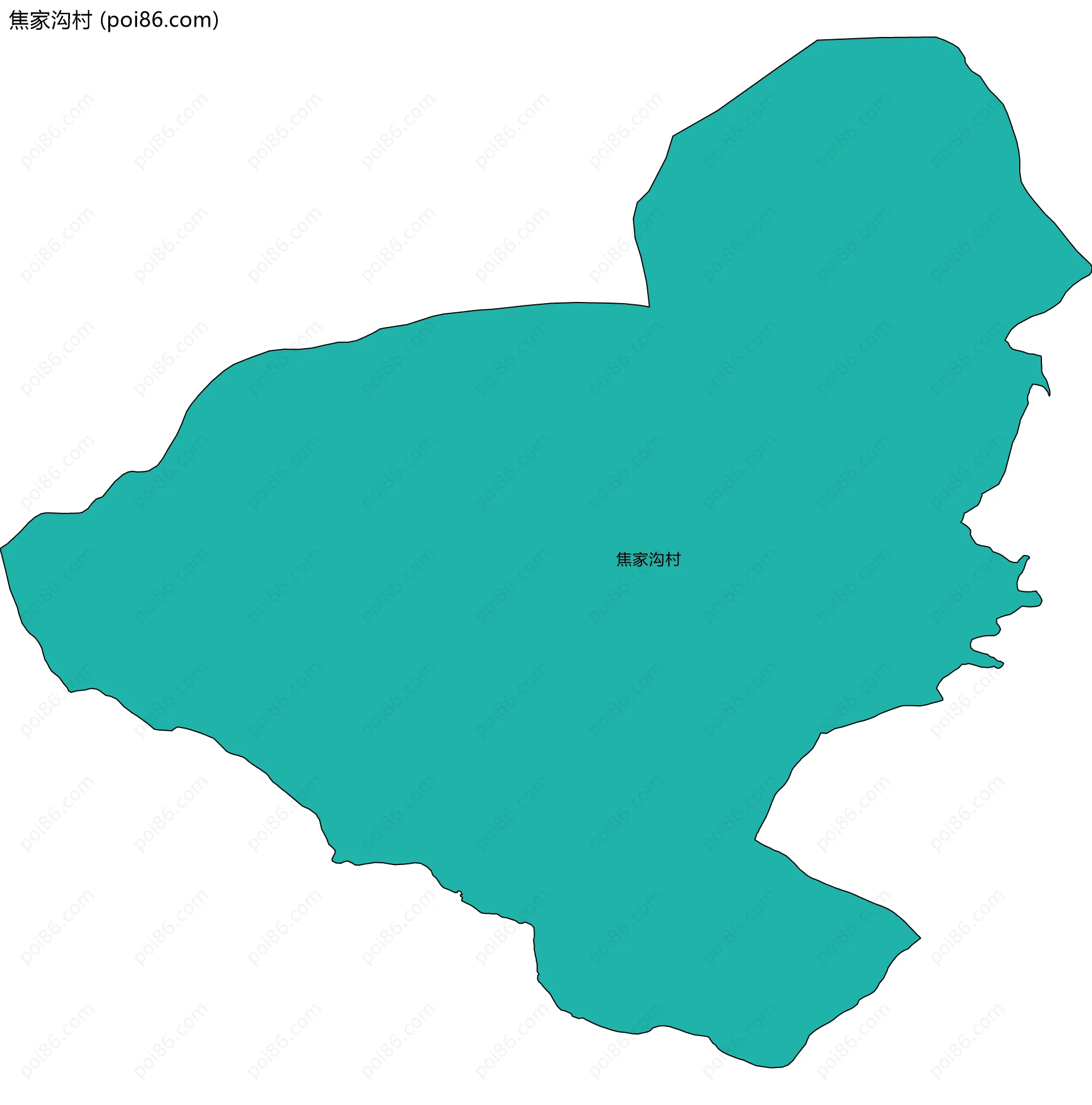 焦家沟村边界地图