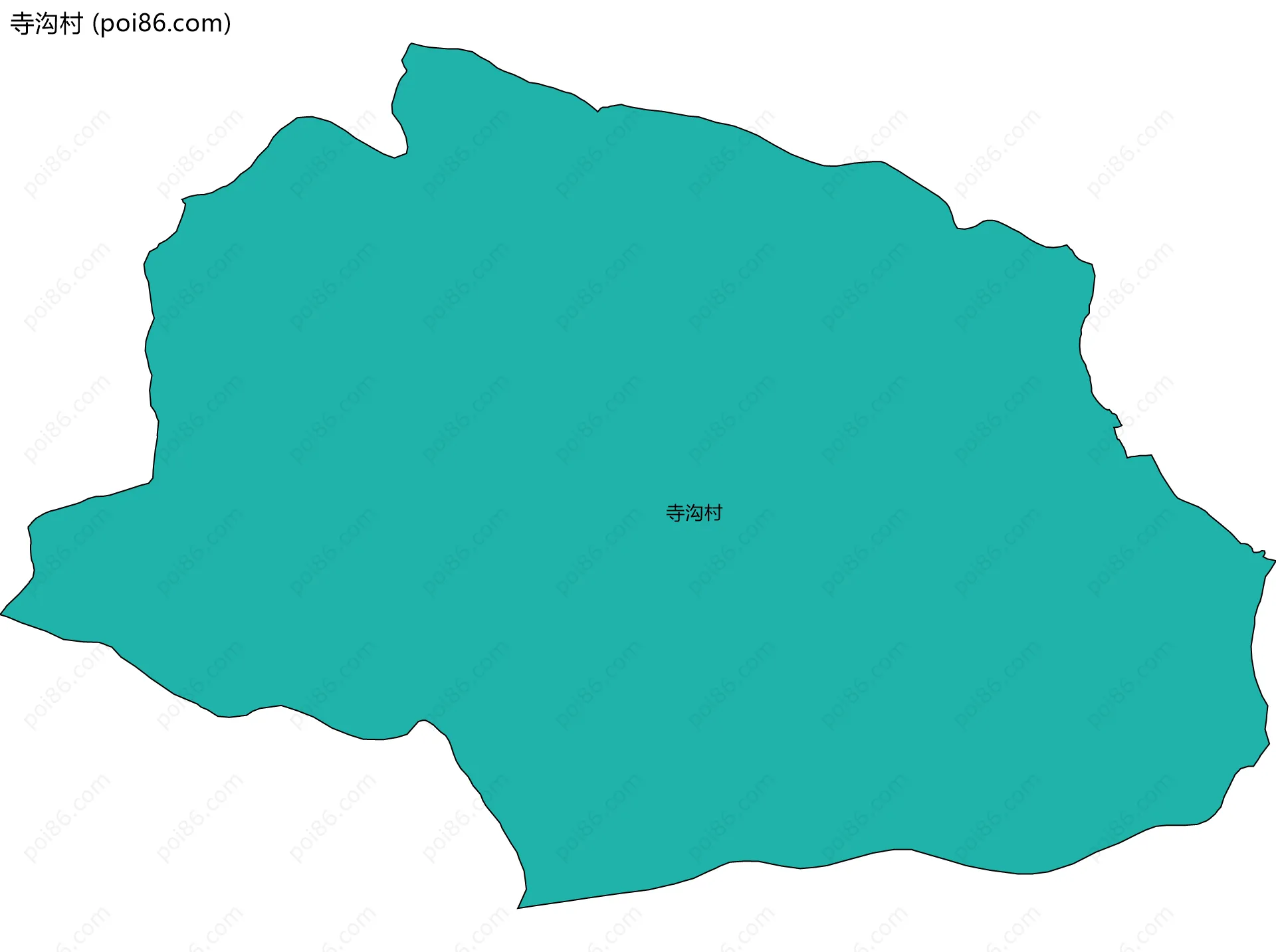 寺沟村边界地图