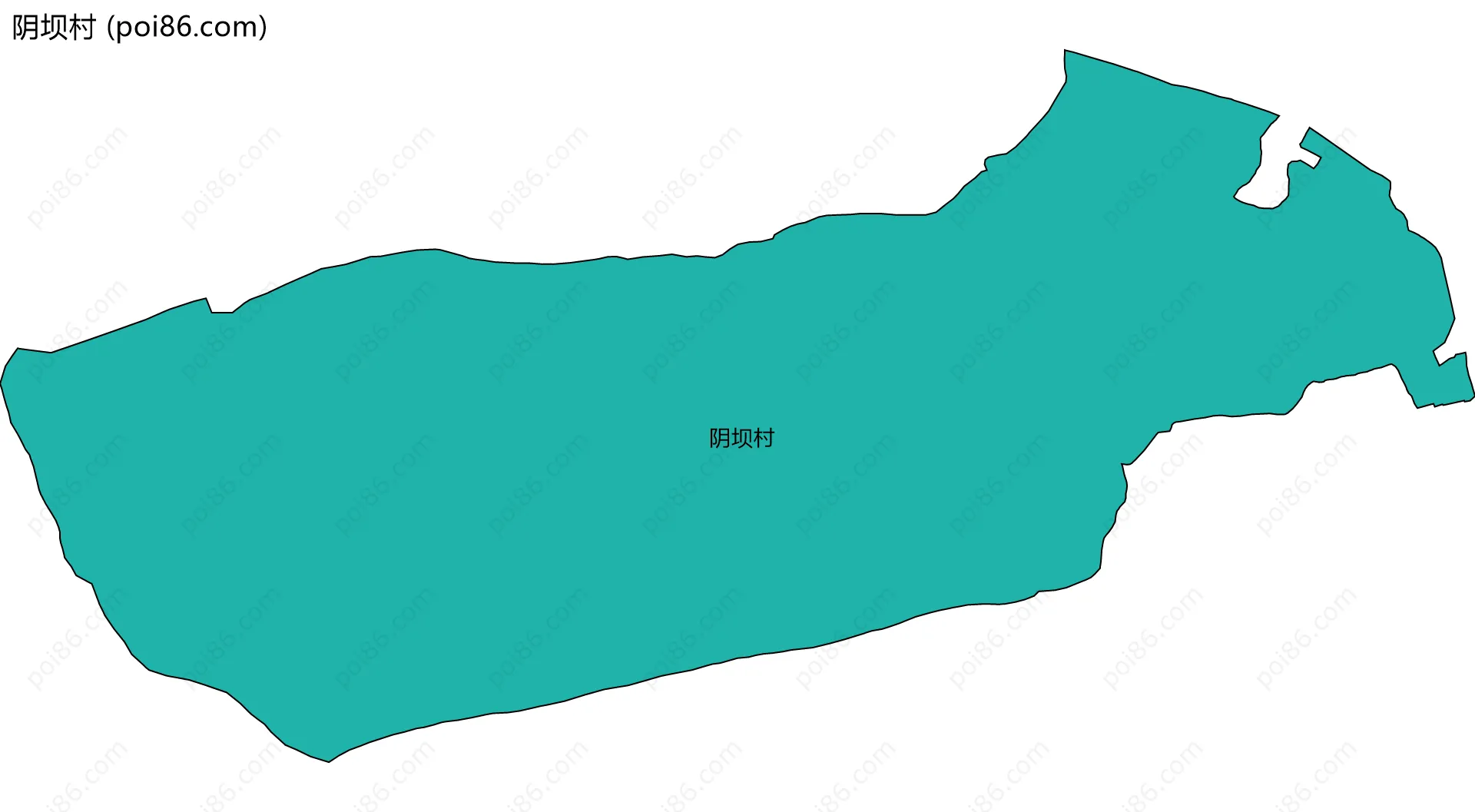 阴坝村边界地图