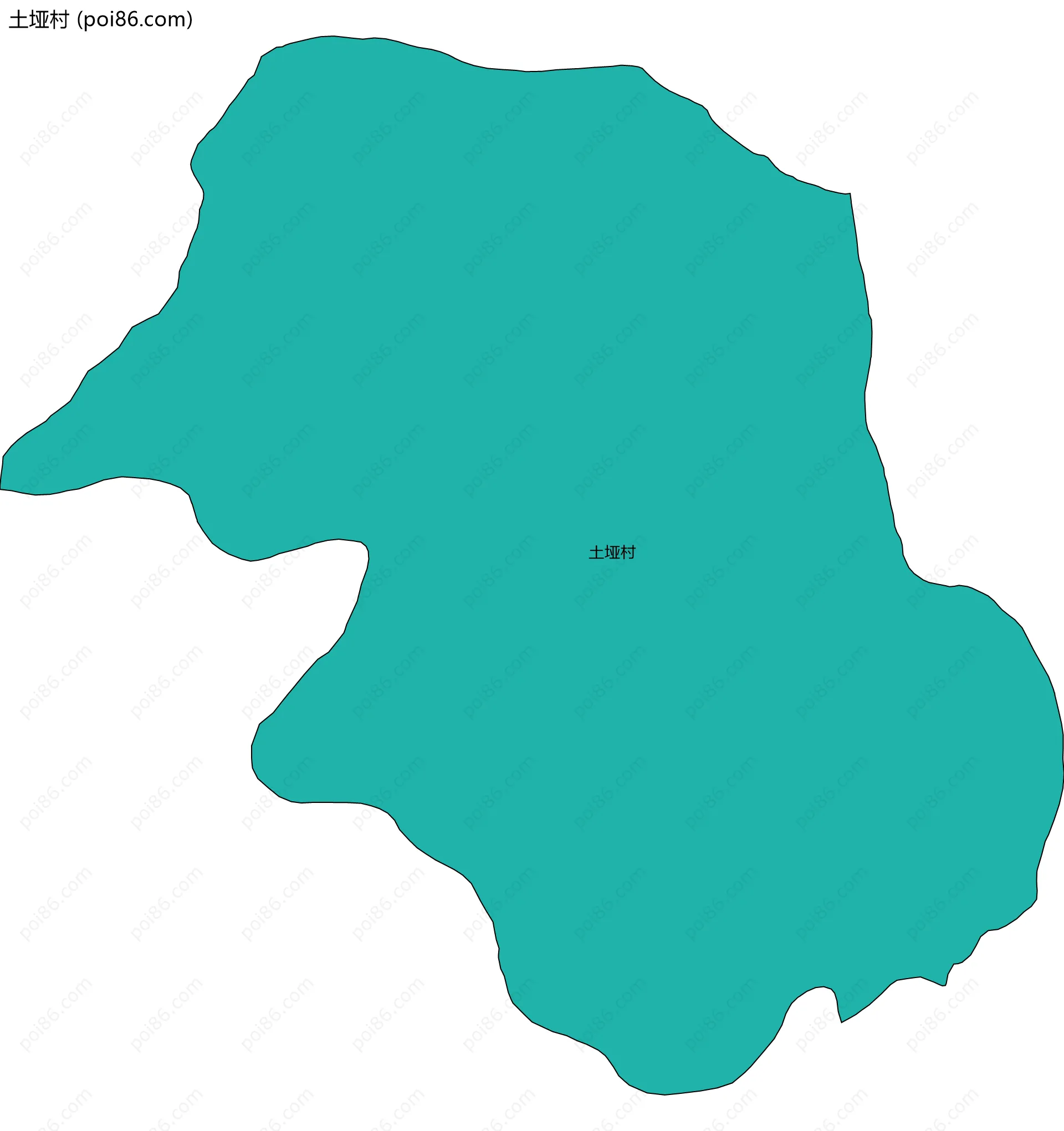 土垭村边界地图